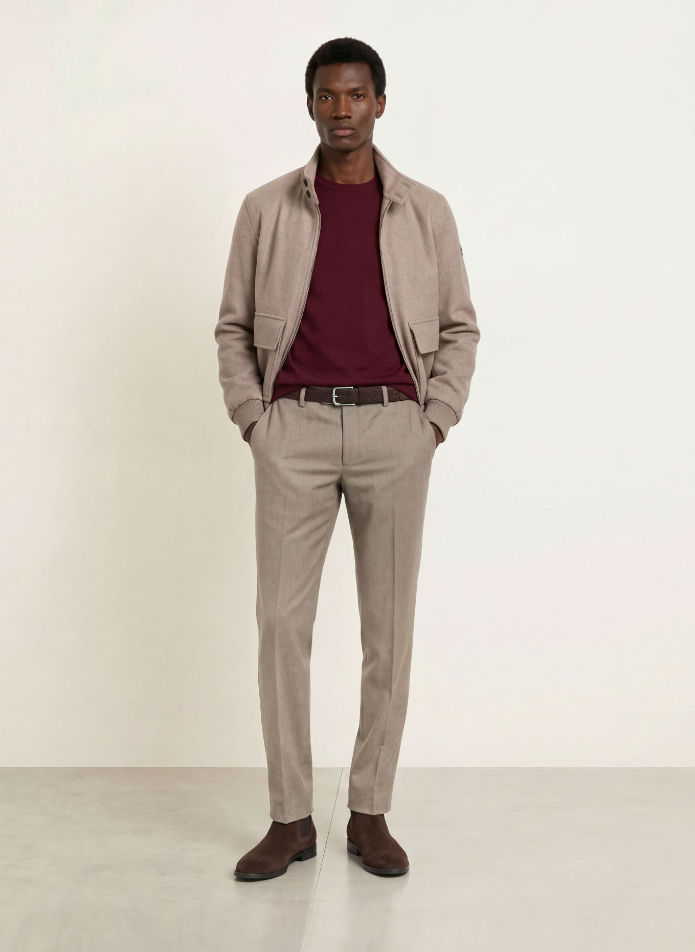 HILTL Broek TERNI Slim Fit: TAUPE