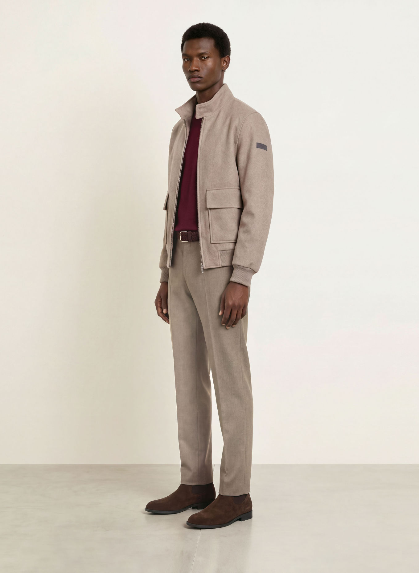 HILTL Broek TERNI Slim Fit: TAUPE