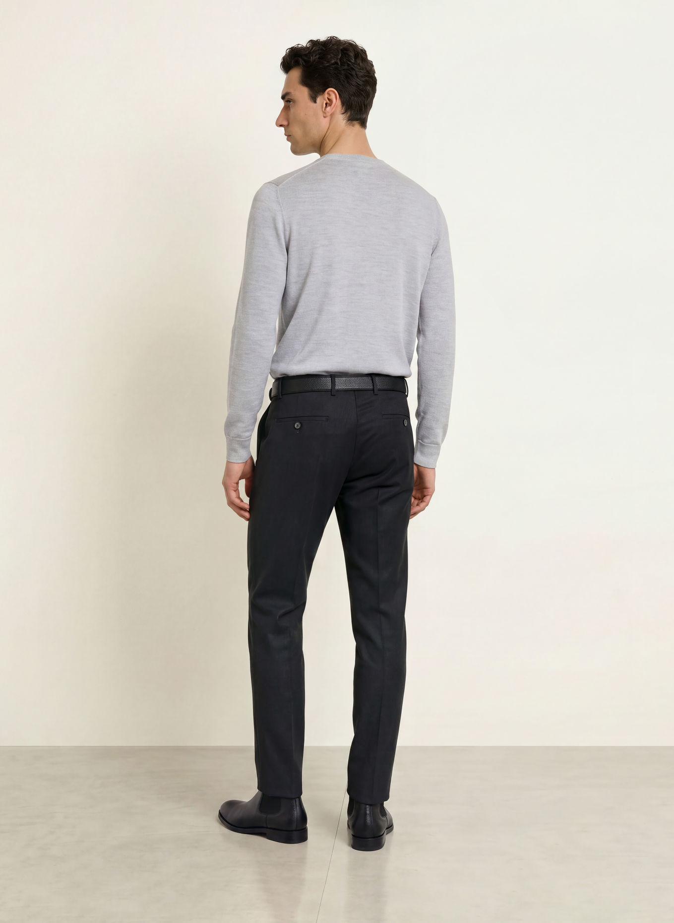 HILTL Byxor TERNI Slim Fit: MÖRKGRÅ