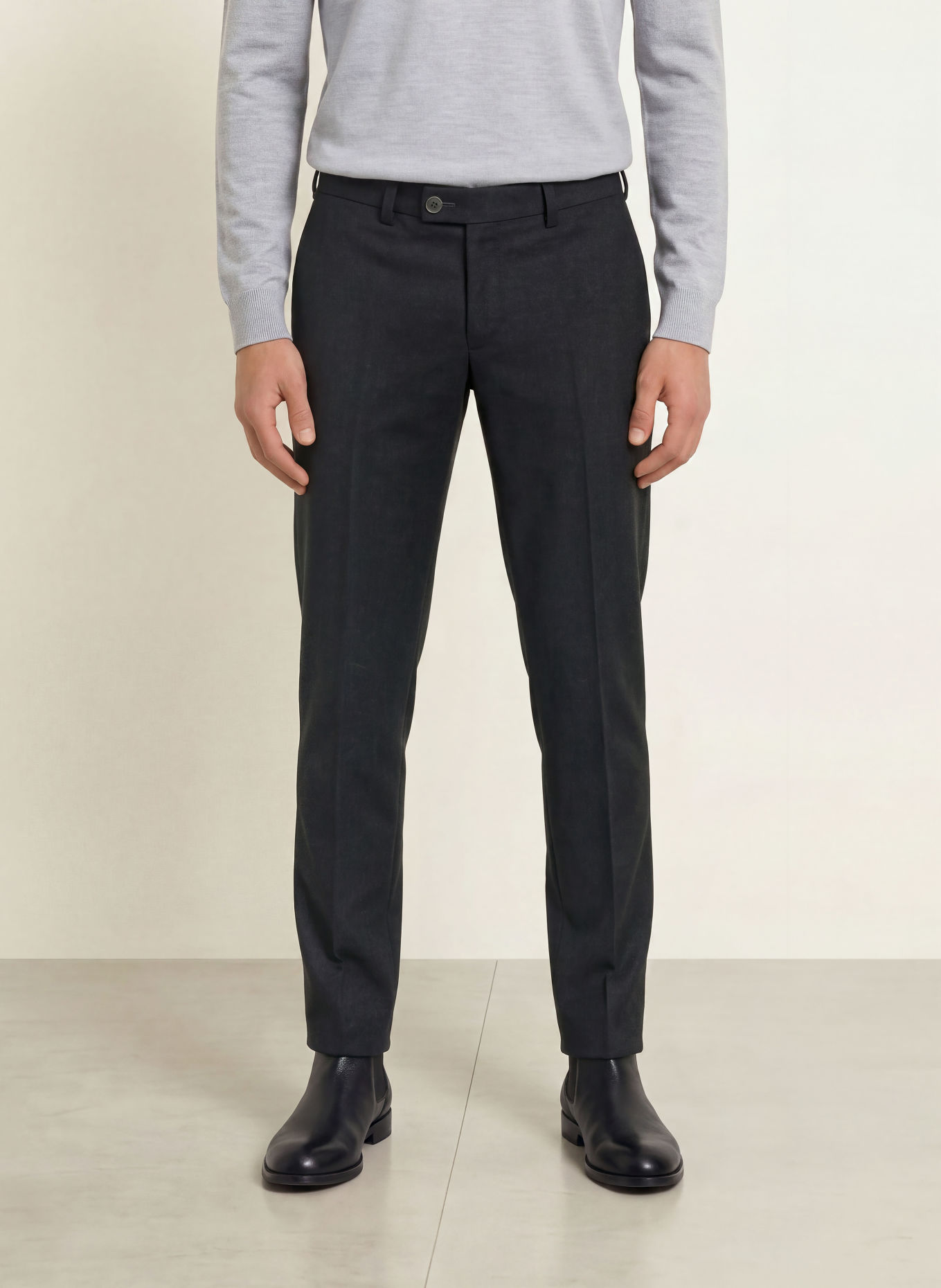 HILTL Byxor TERNI Slim Fit: MÖRKGRÅ