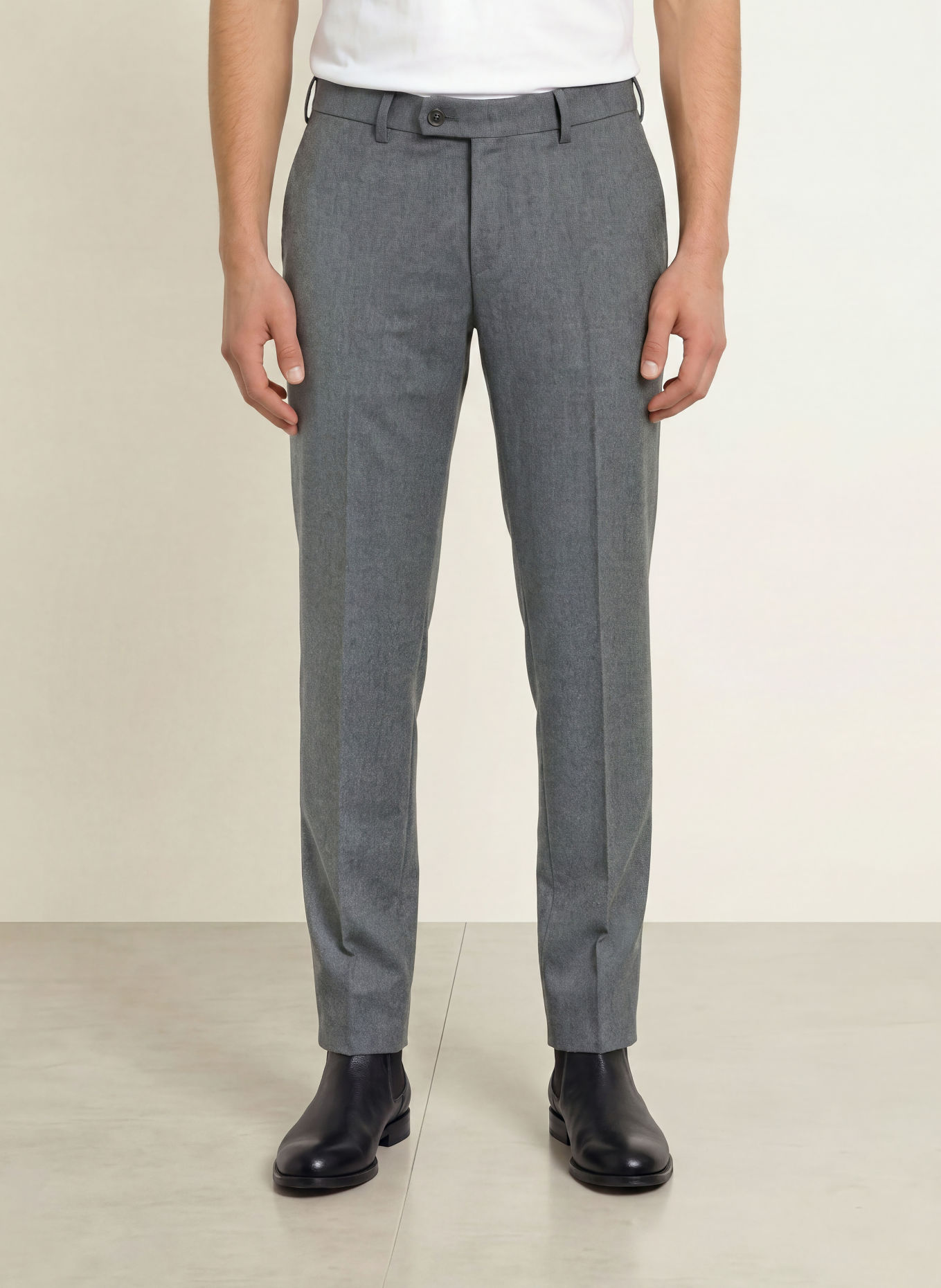 HILTL Byxor TERNI Slim Fit: GRÅ