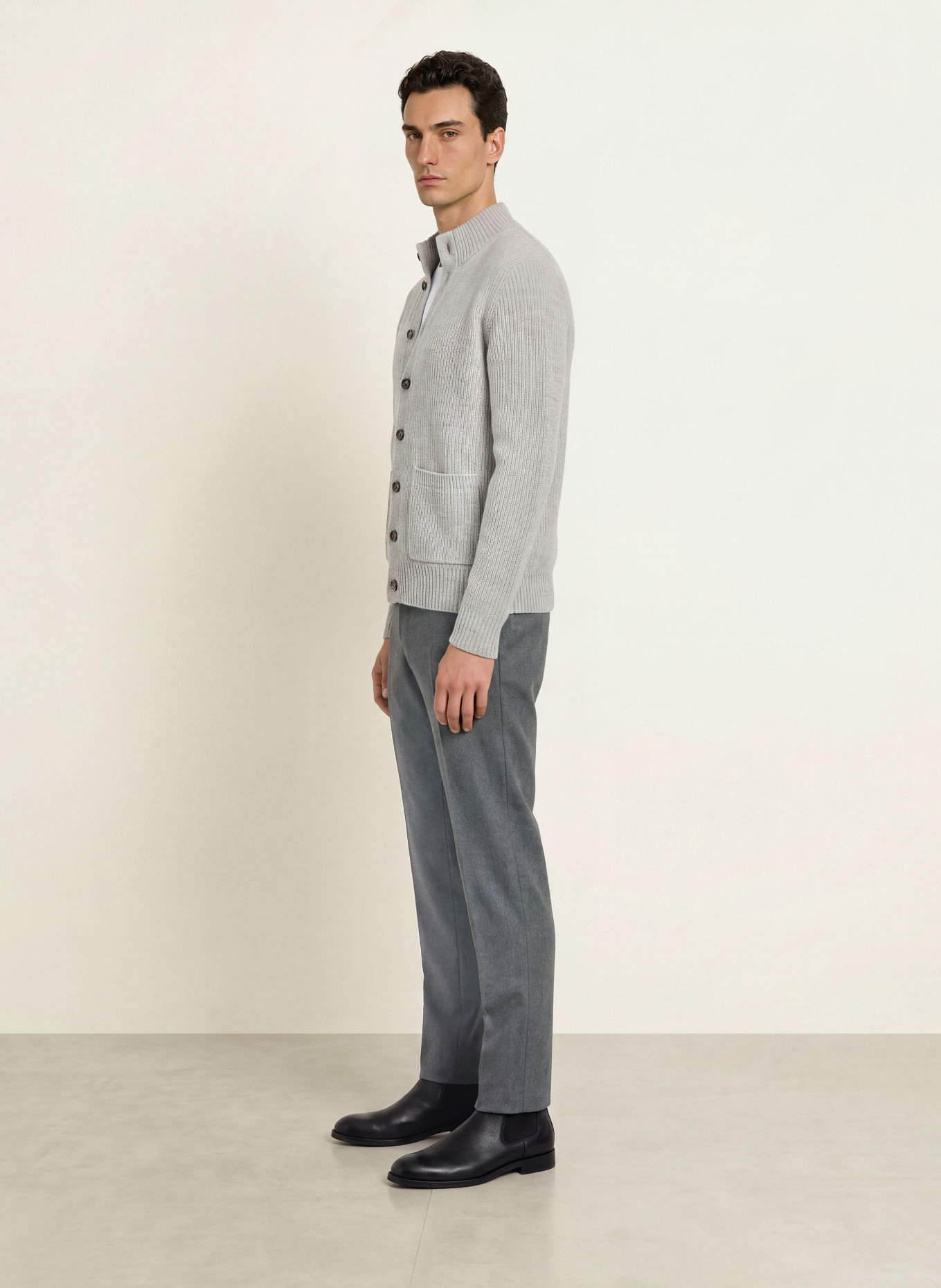HILTL Byxor TERNI Slim Fit: GRÅ