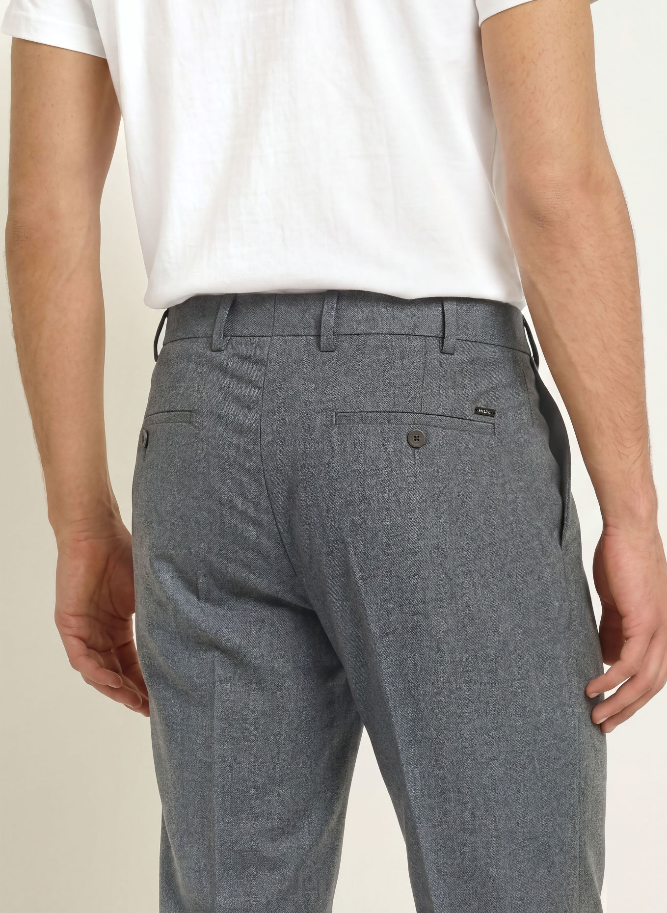 HILTL Byxor TERNI Slim Fit: GRÅ