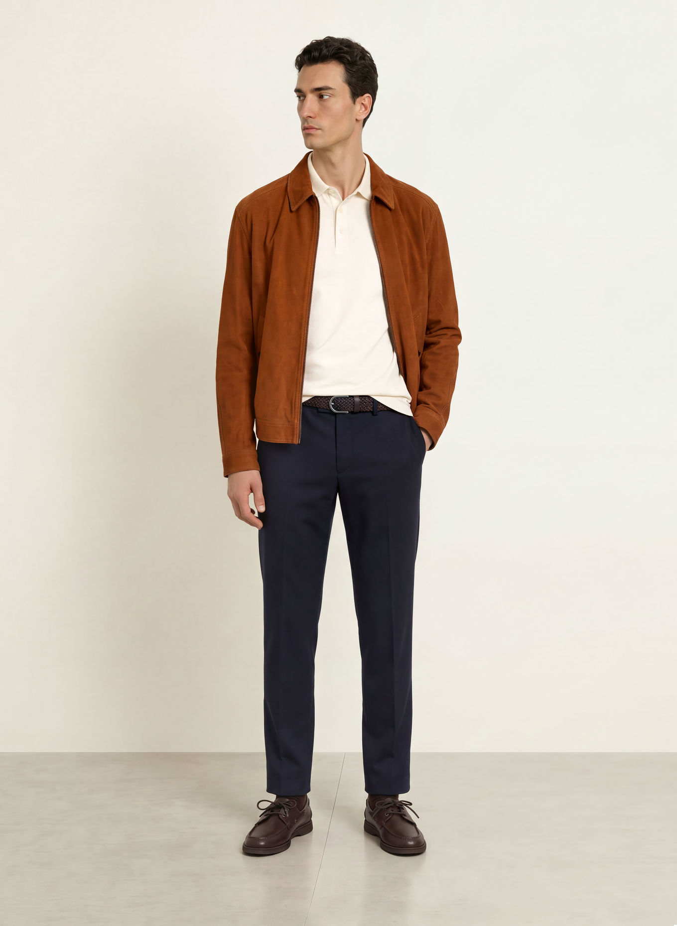 HILTL Byxor TERNI Slim Fit: MÖRKBLÅ