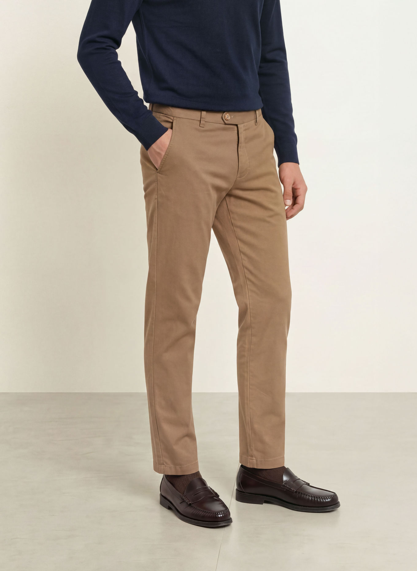 HILTL Chino Extra Slim Fit: KHAKI