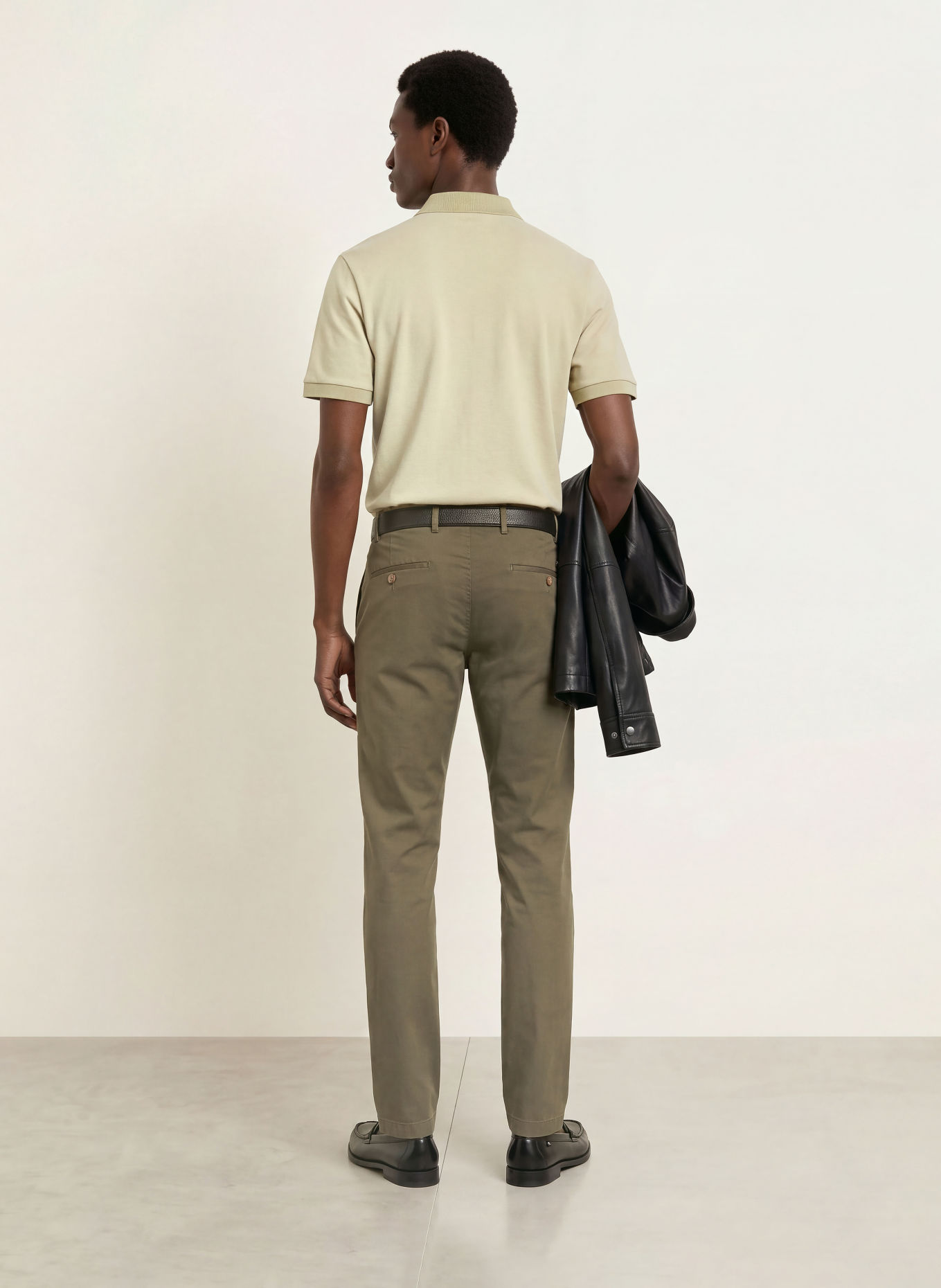 HILTL Chinosy o kroju Extra Slim Fit: OLIWKOWY