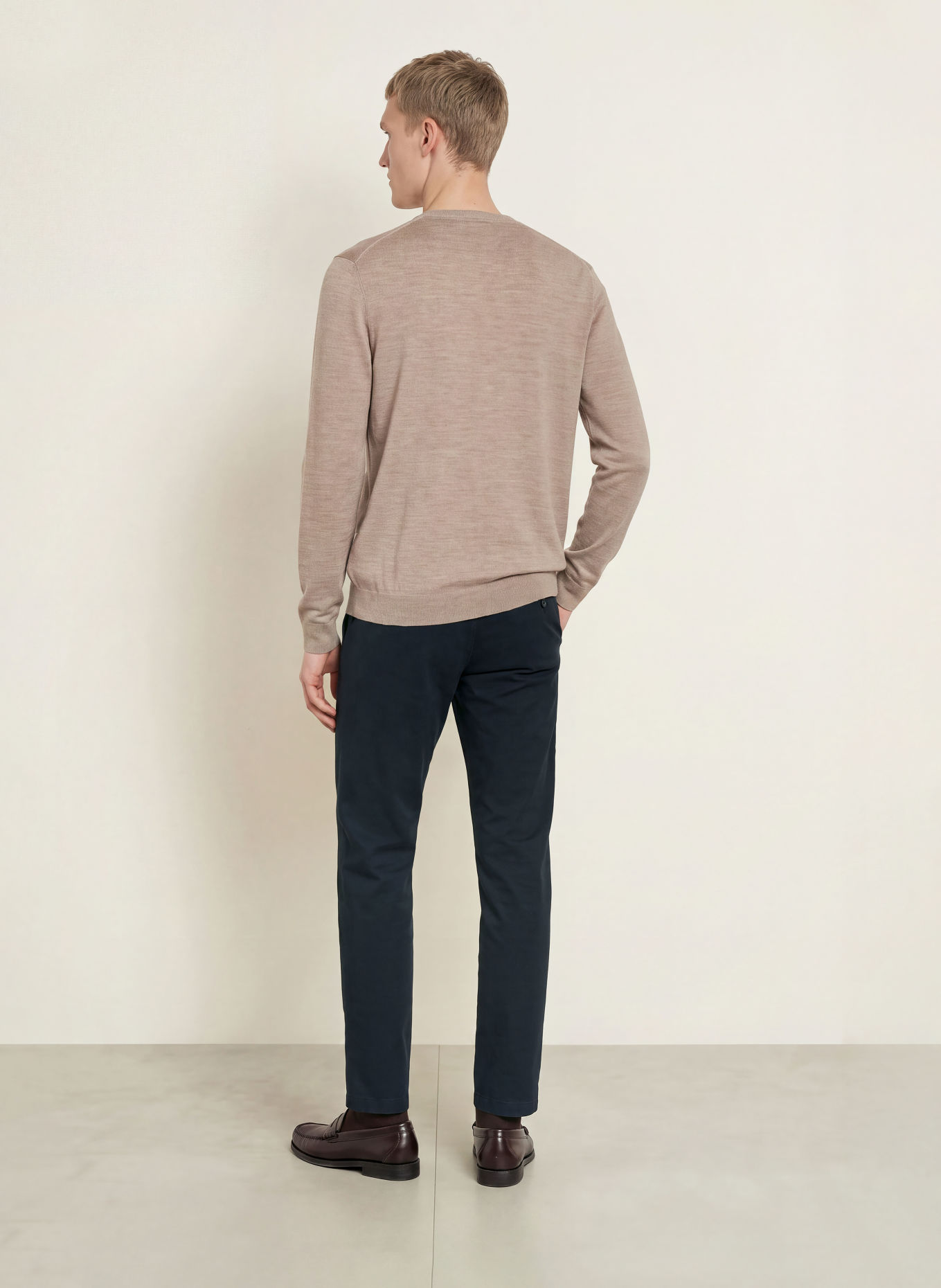 HILTL Chino Extra Slim Fit: MÖRKBLÅ