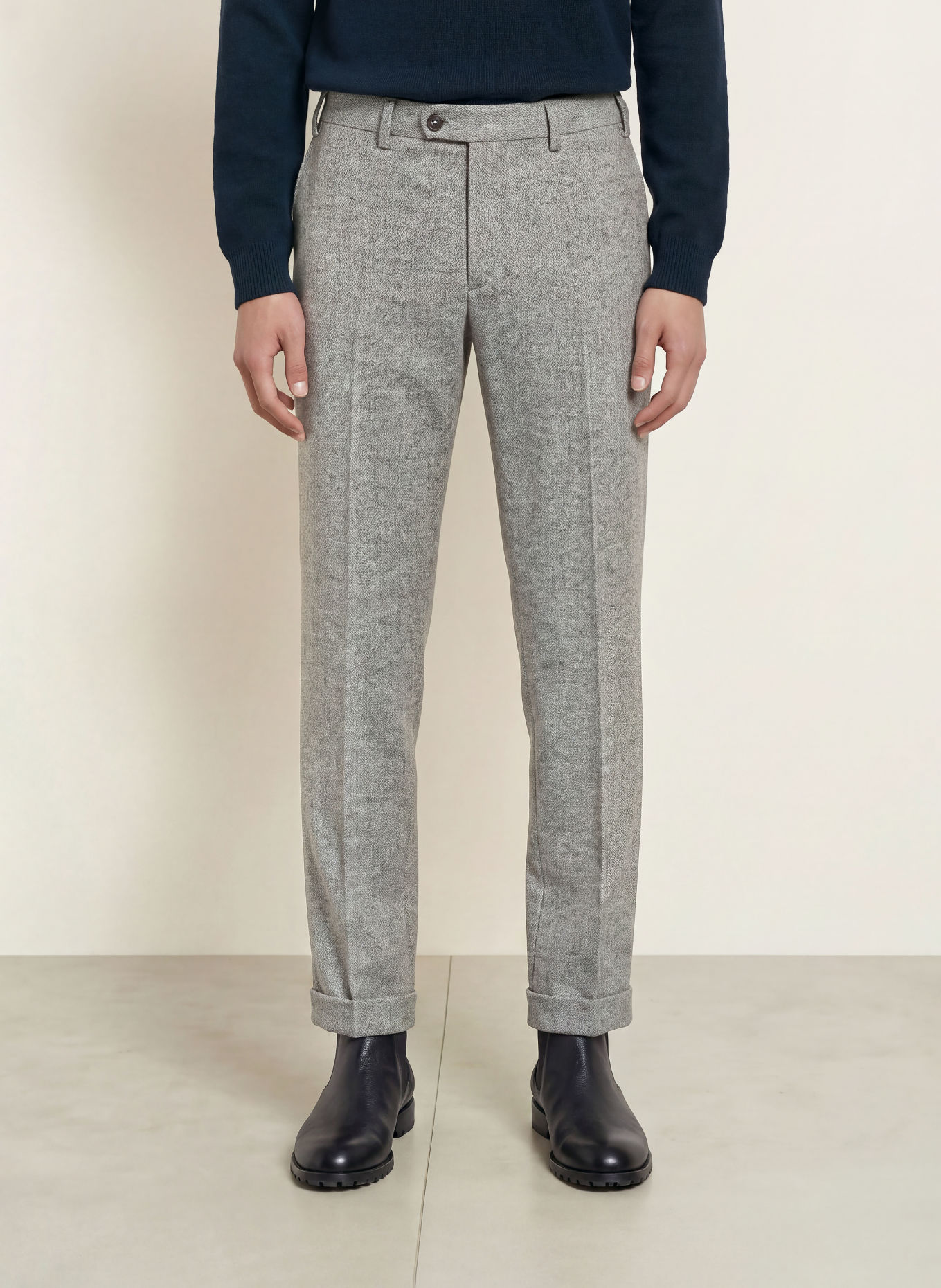 HILTL PRIMO Regular Fit Chinos: GRAY