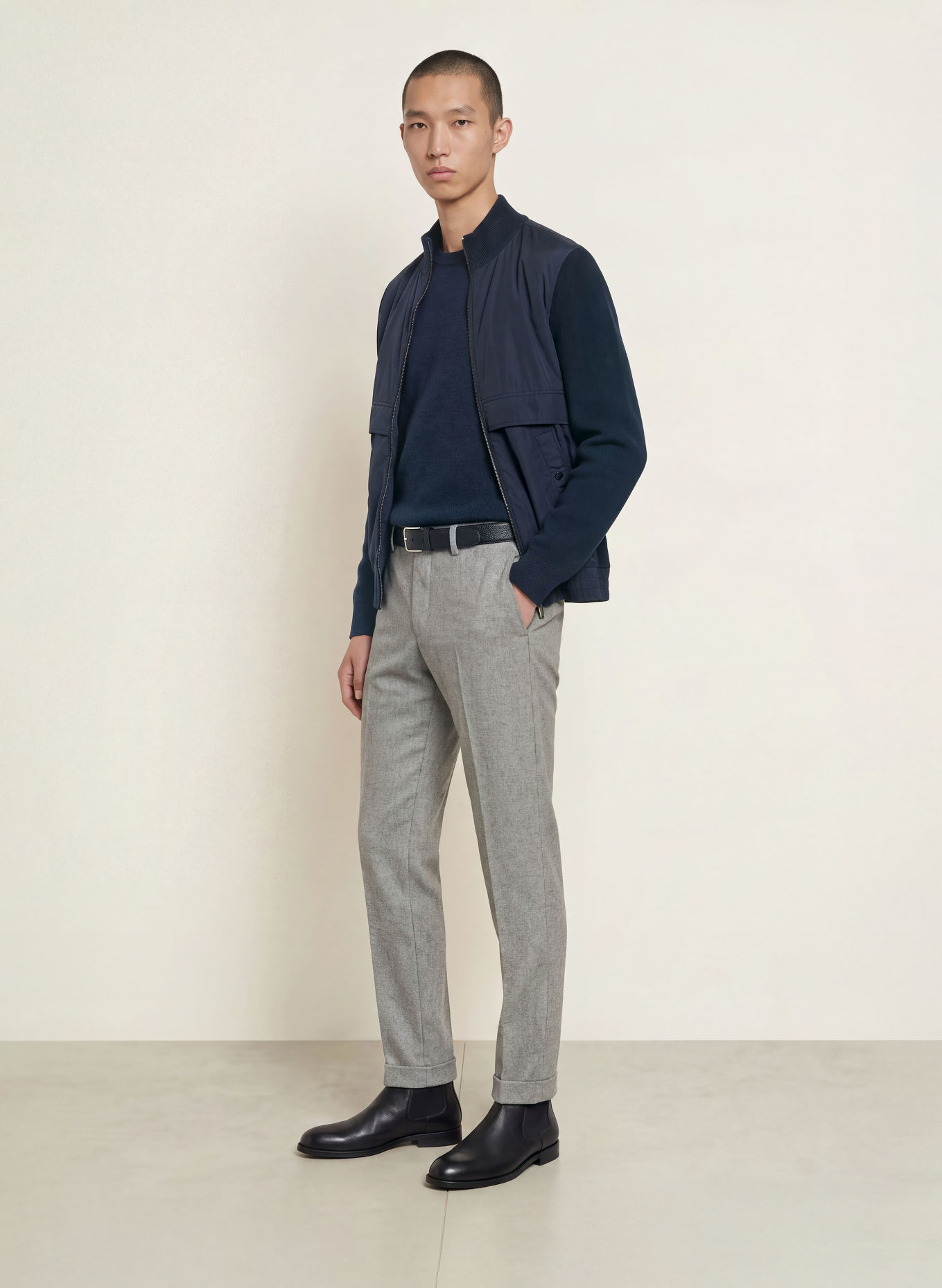HILTL PRIMO Regular Fit Chinos: GRAY