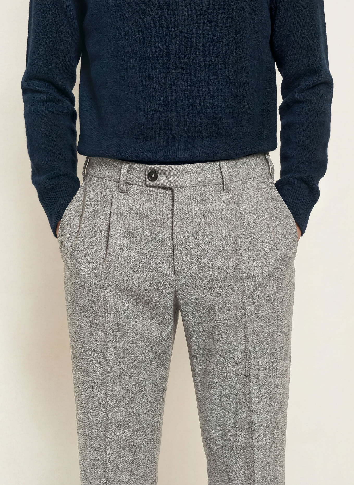 HILTL PRIMO Regular Fit Chinos: GRAY