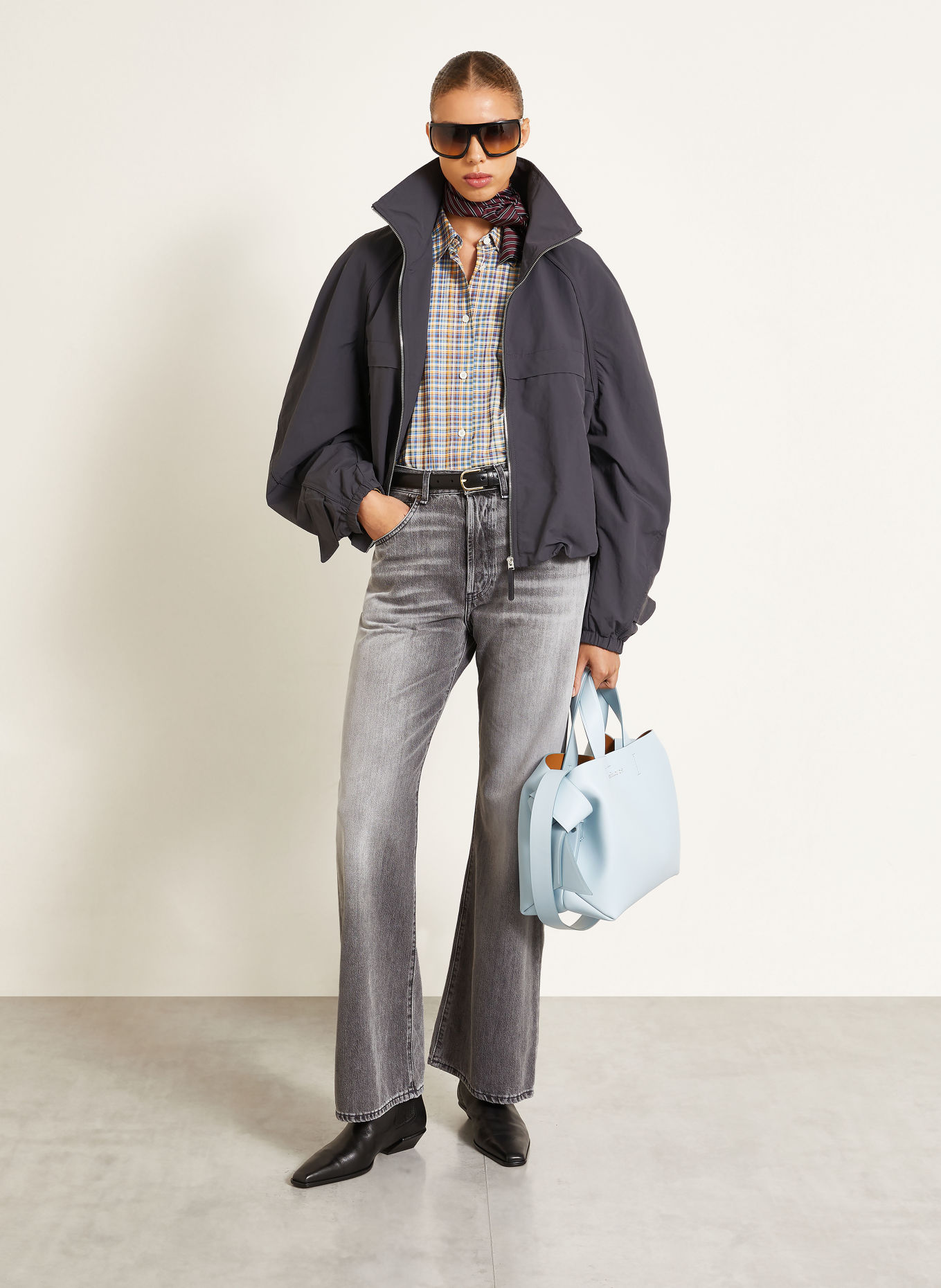 Acne Studios Rovné džíny: ASH GREY