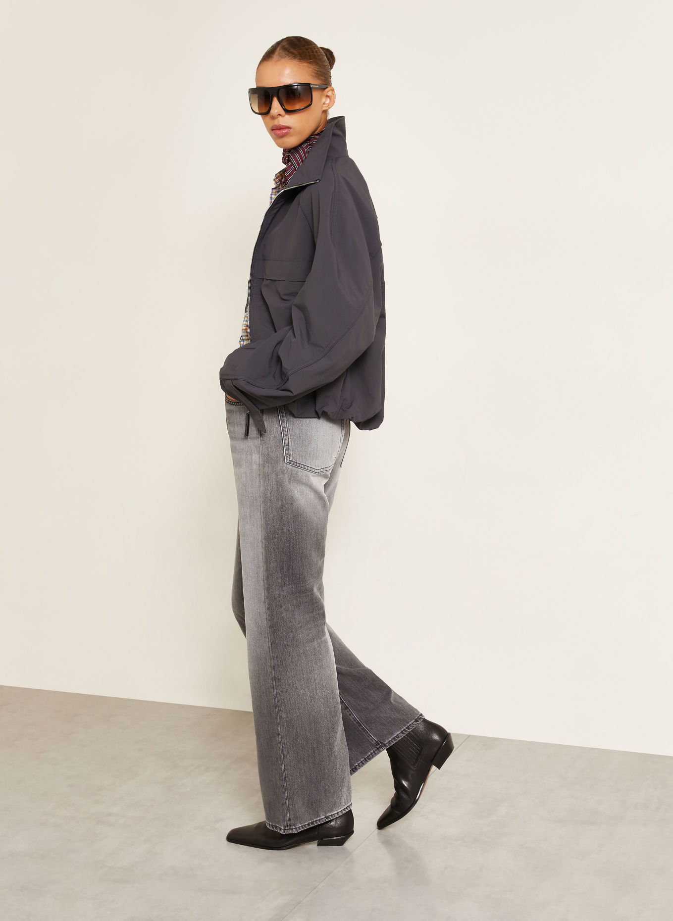 Acne Studios Rovné džíny: ASH GREY