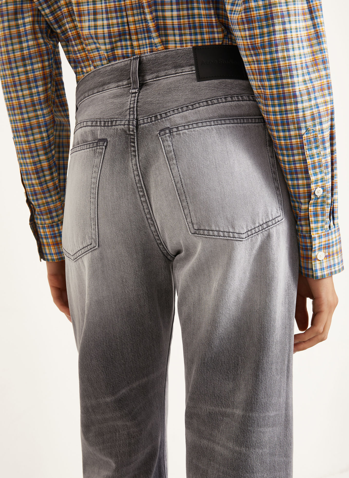Acne Studios Rovné džíny: ASH GREY