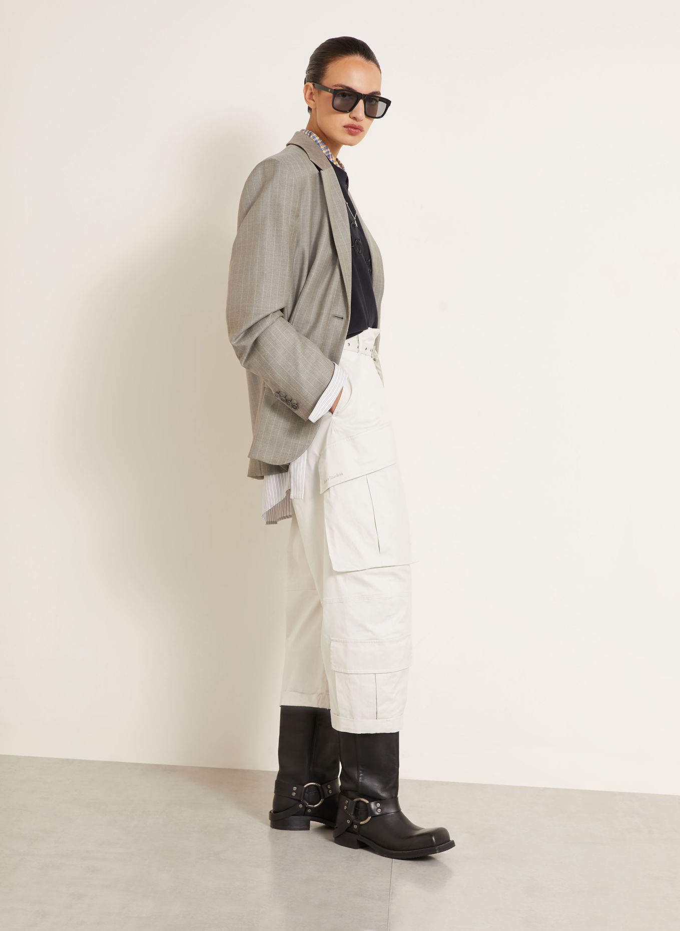 Acne Studios Cargohose: HELLGRAU