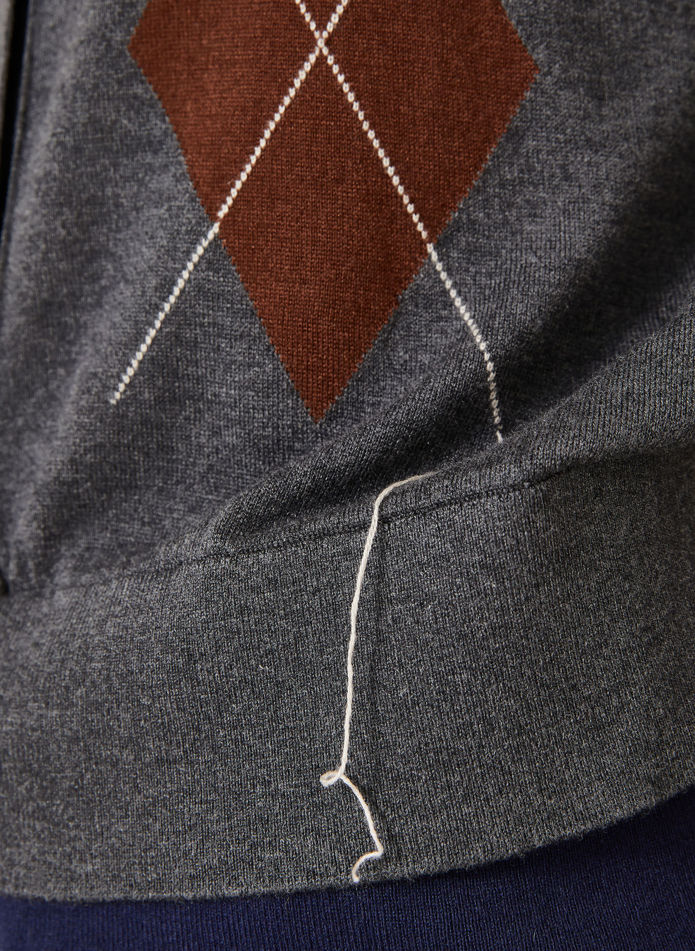 Acne Studios Kardigan z jedwabiem: CZIEMNOSZARY / BRĄZOWY / BIAŁY