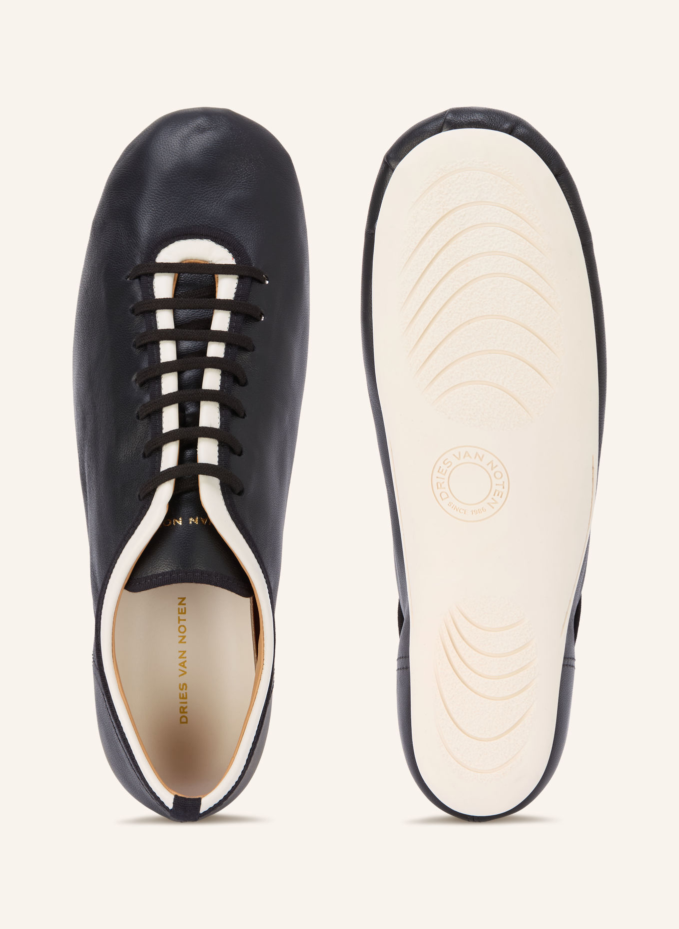 DRIES VAN NOTEN Sneakers: ZWART / WIT