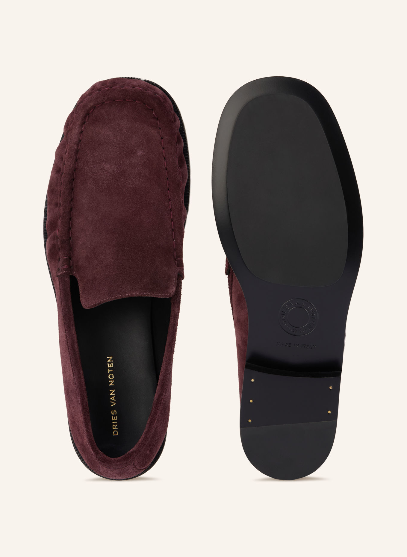 DRIES VAN NOTEN Loafers: DONKERPAARS