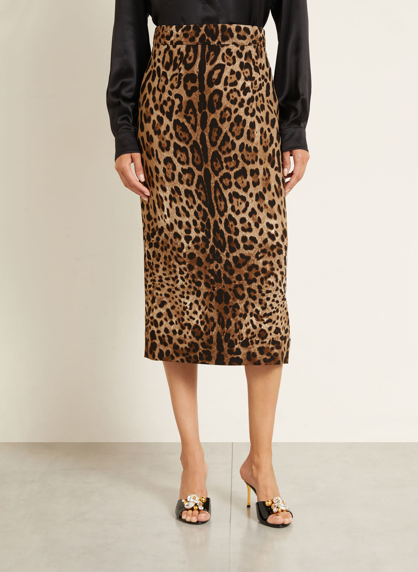 DOLCE & GABBANA Fustă: MARO DESCHIS / MARO / NEGRU