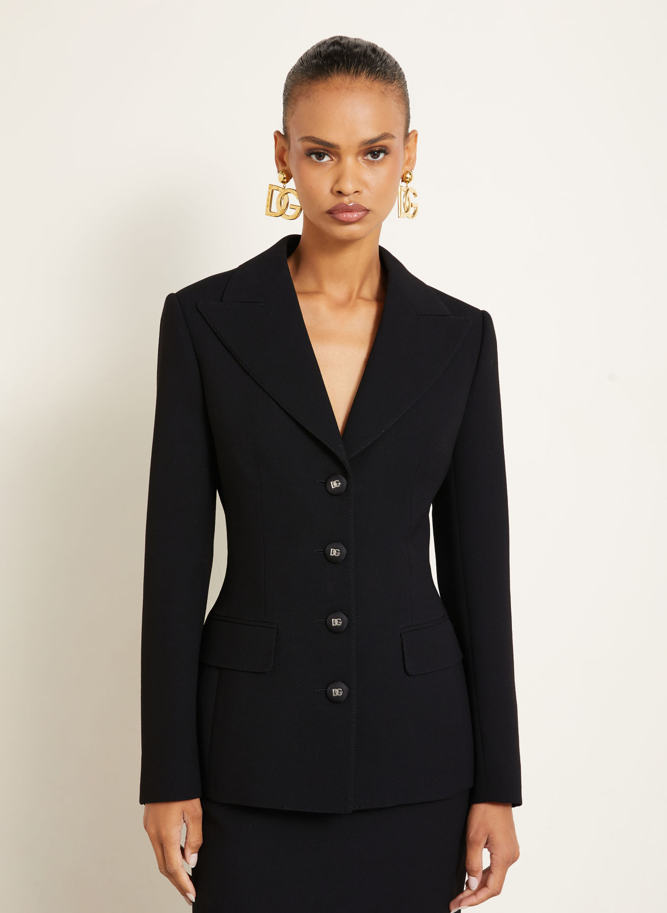 DOLCE & GABBANA Marynarka: CZARNY