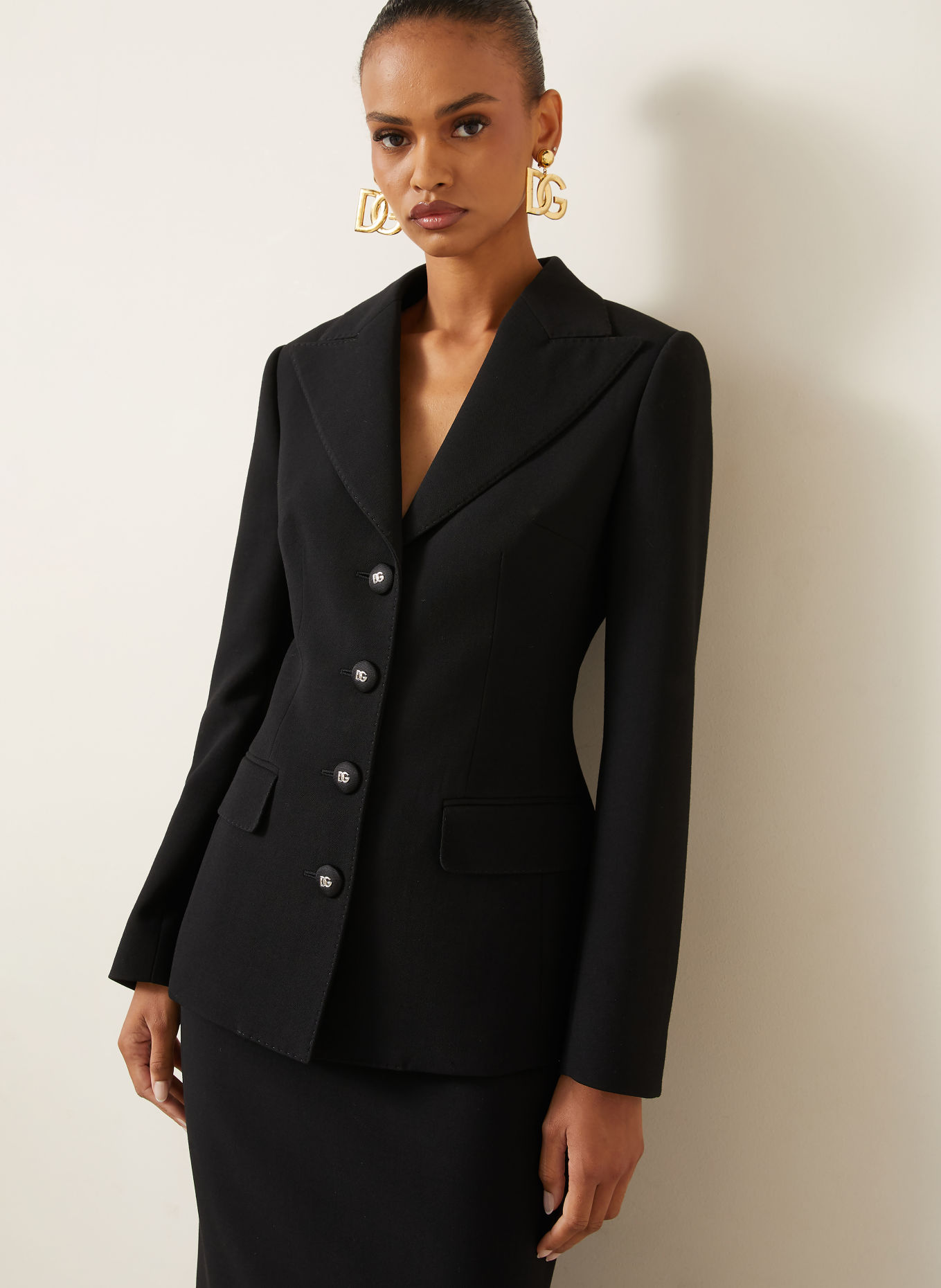DOLCE & GABBANA Marynarka: CZARNY