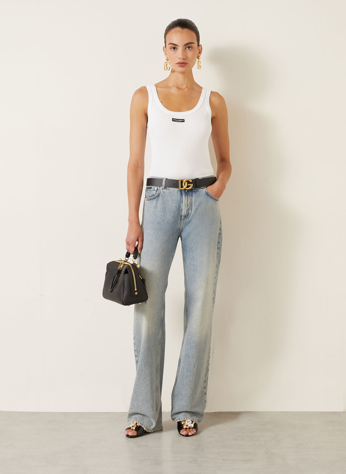 DOLCE & GABBANA Top: BIAŁY