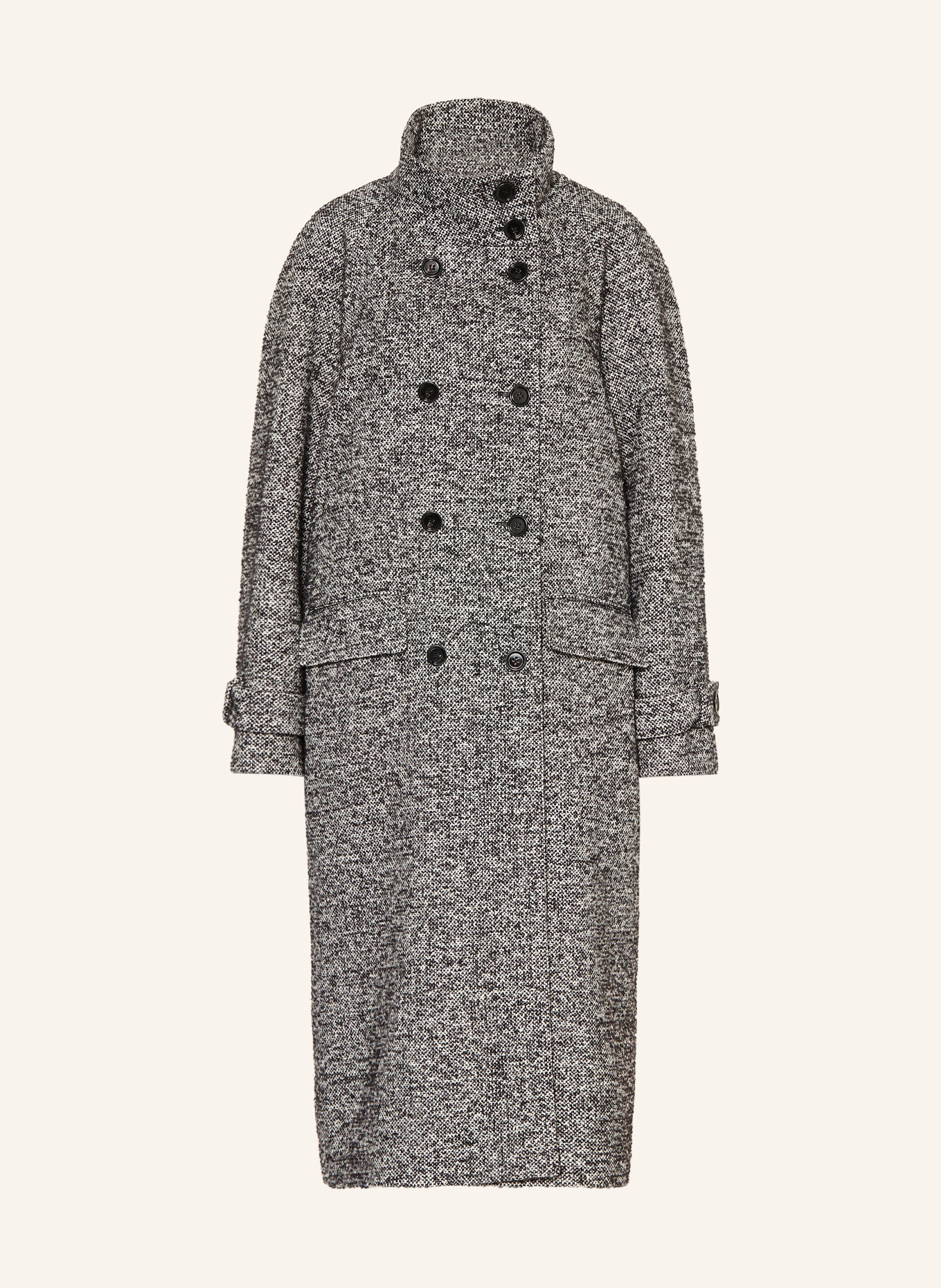 DOLCE & GABBANA Tweed-Mantel: GRIJS