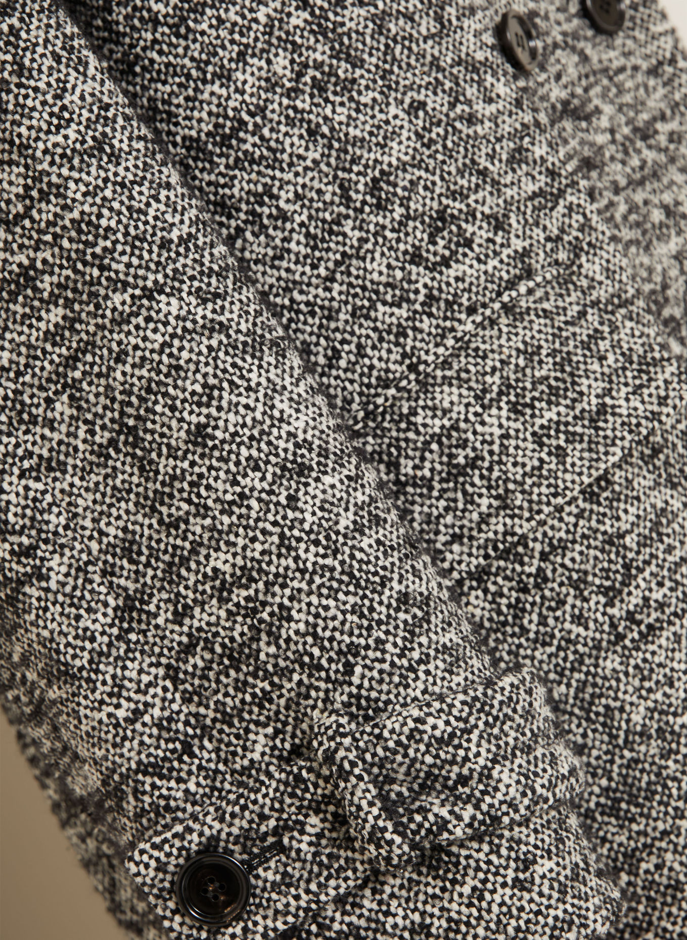 DOLCE & GABBANA Tweed-Mantel: GRIJS