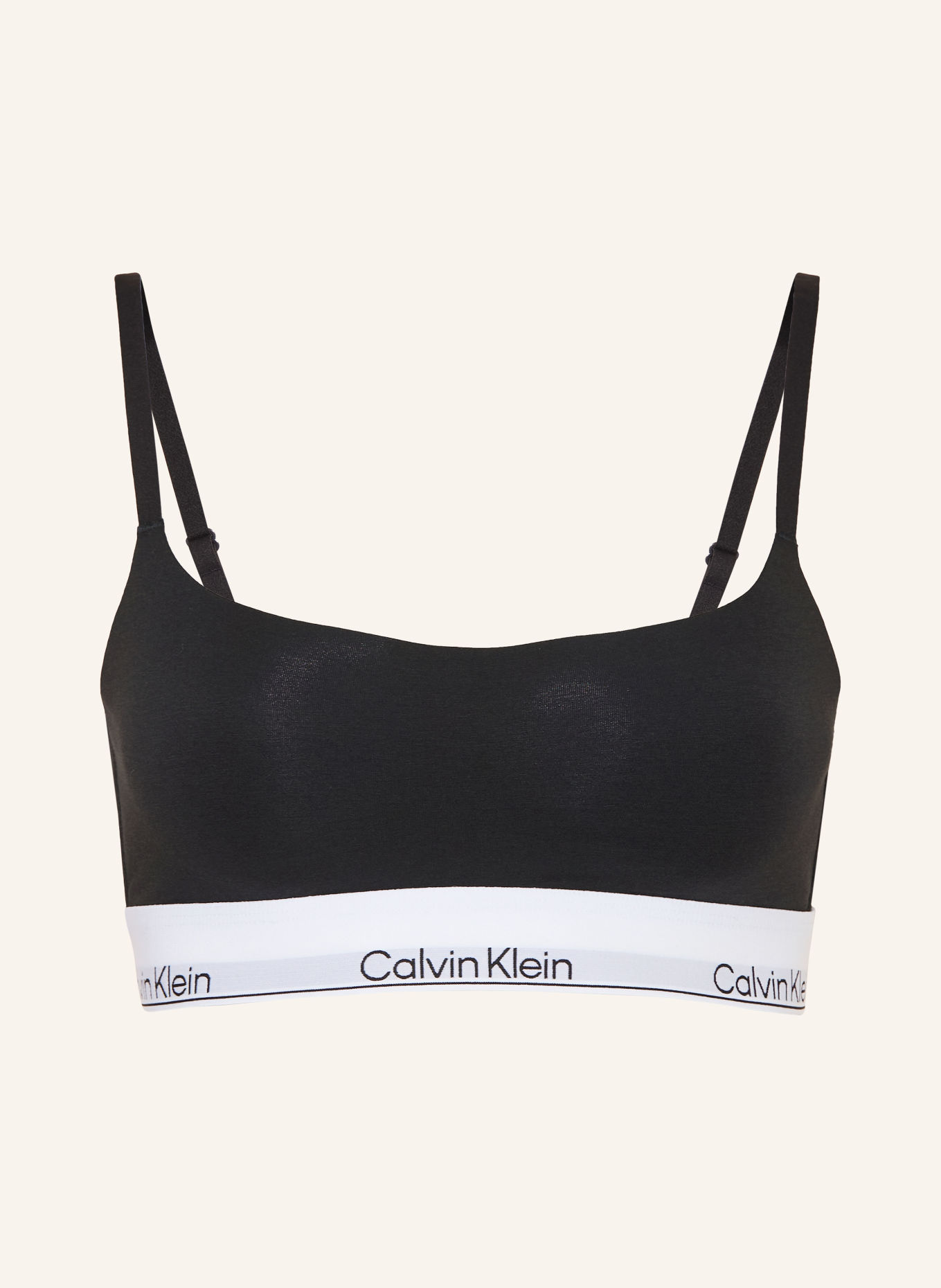 Calvin Klein Bustier ICON COTTON MODAL: NEGRU / ALB