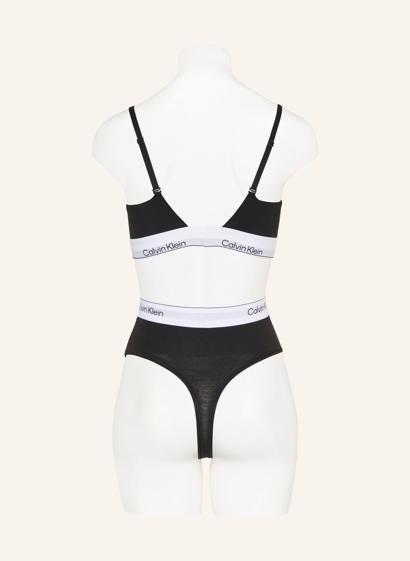 Calvin Klein Bustier ICON COTTON MODAL: NEGRU / ALB