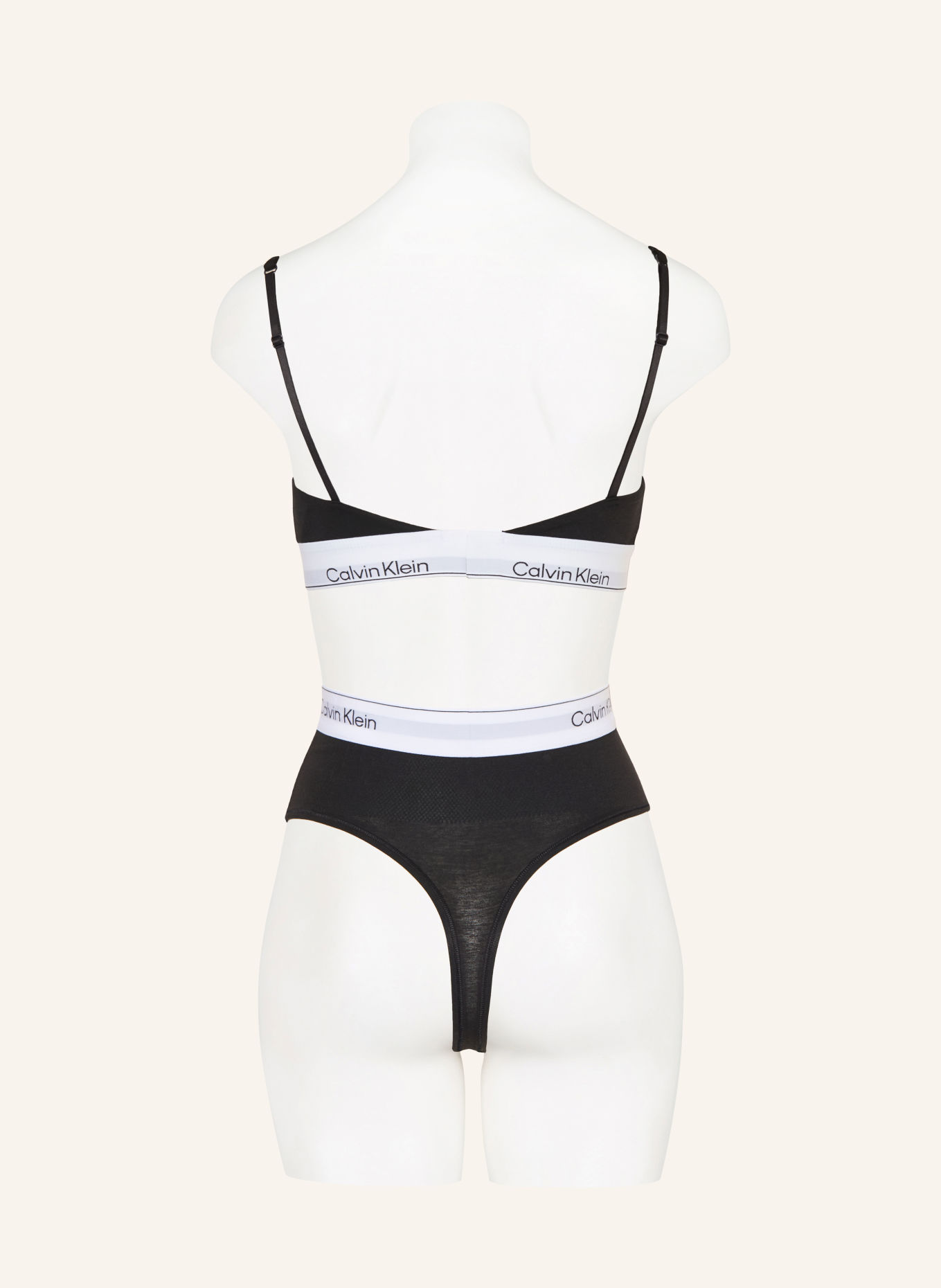 Calvin Klein Push-up-BH ICON COTTON MODAL: SCHWARZ / WEISS