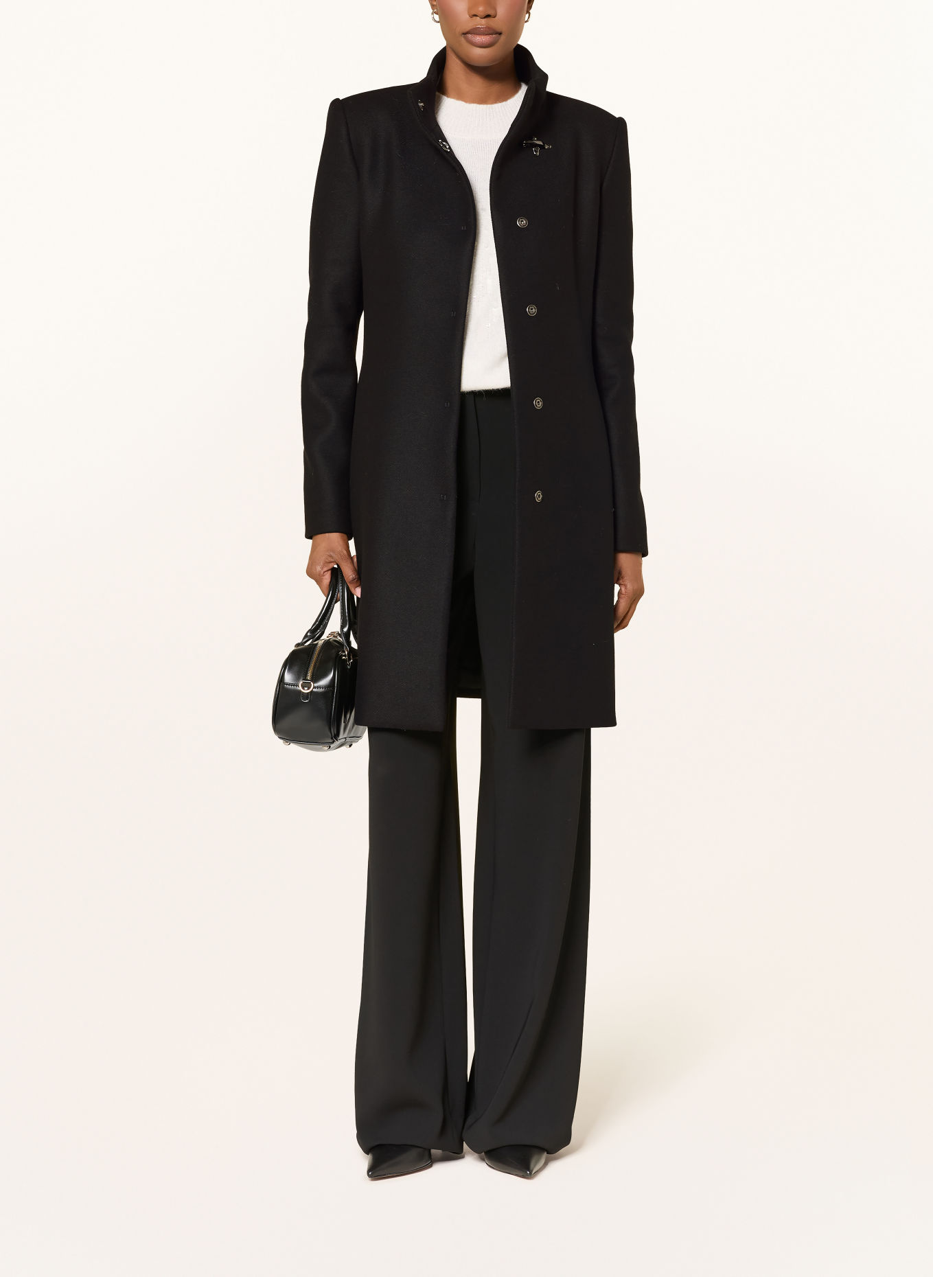 Fay Manteau en laine VIRGINIA: NOIR