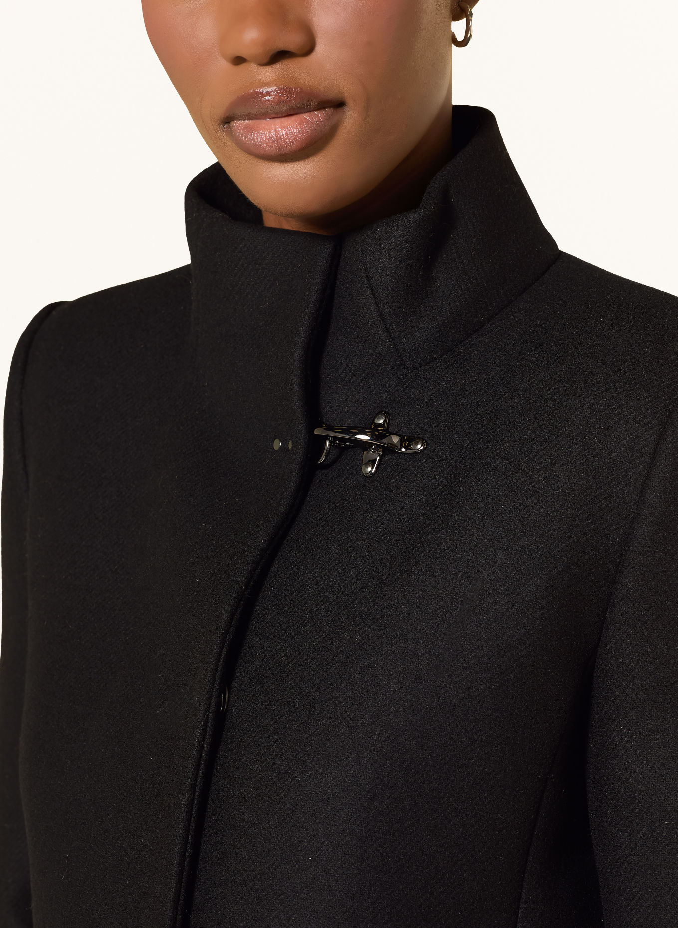Fay Manteau en laine VIRGINIA: NOIR