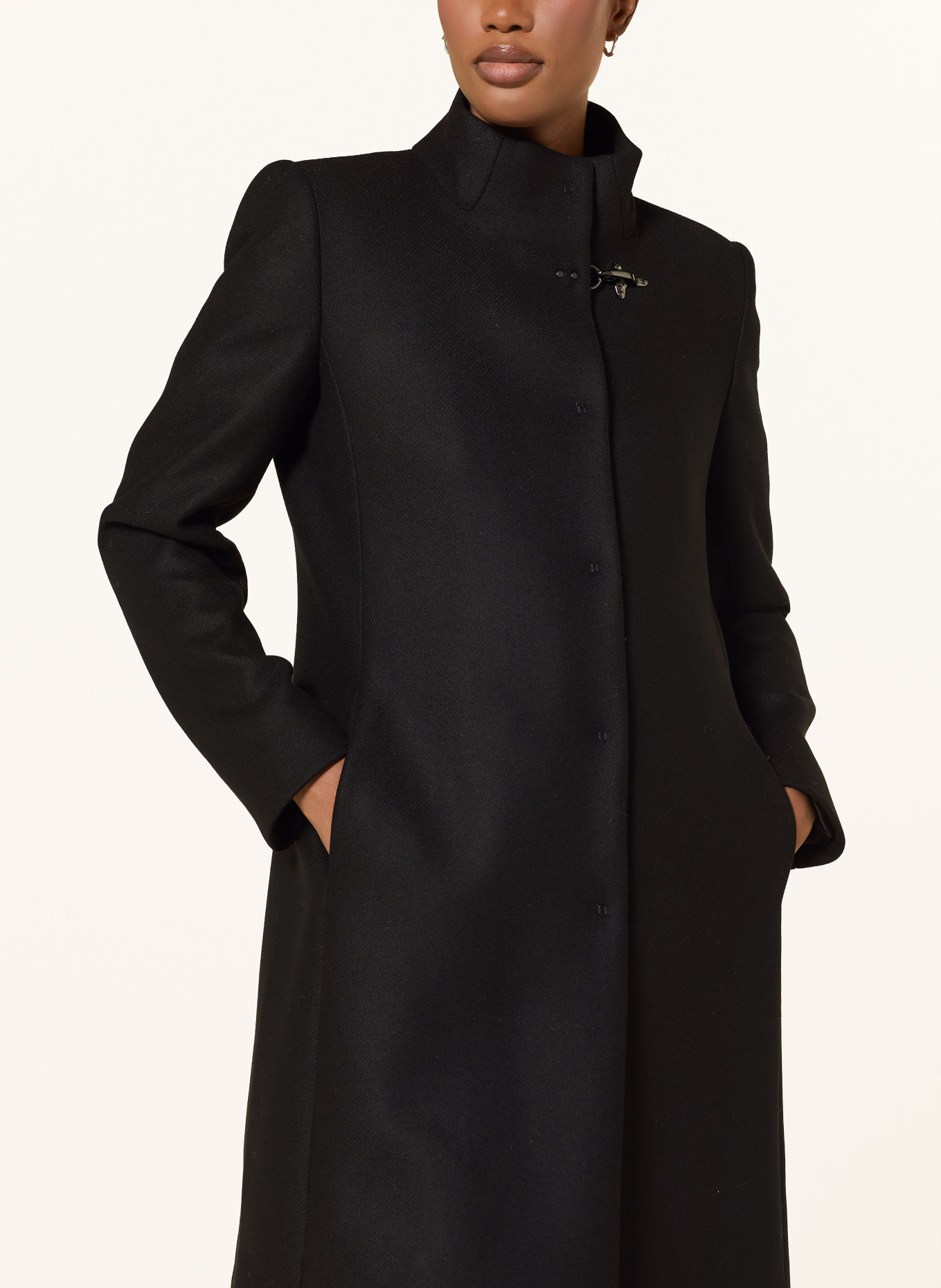 Fay Manteau en laine VIRGINIA: NOIR
