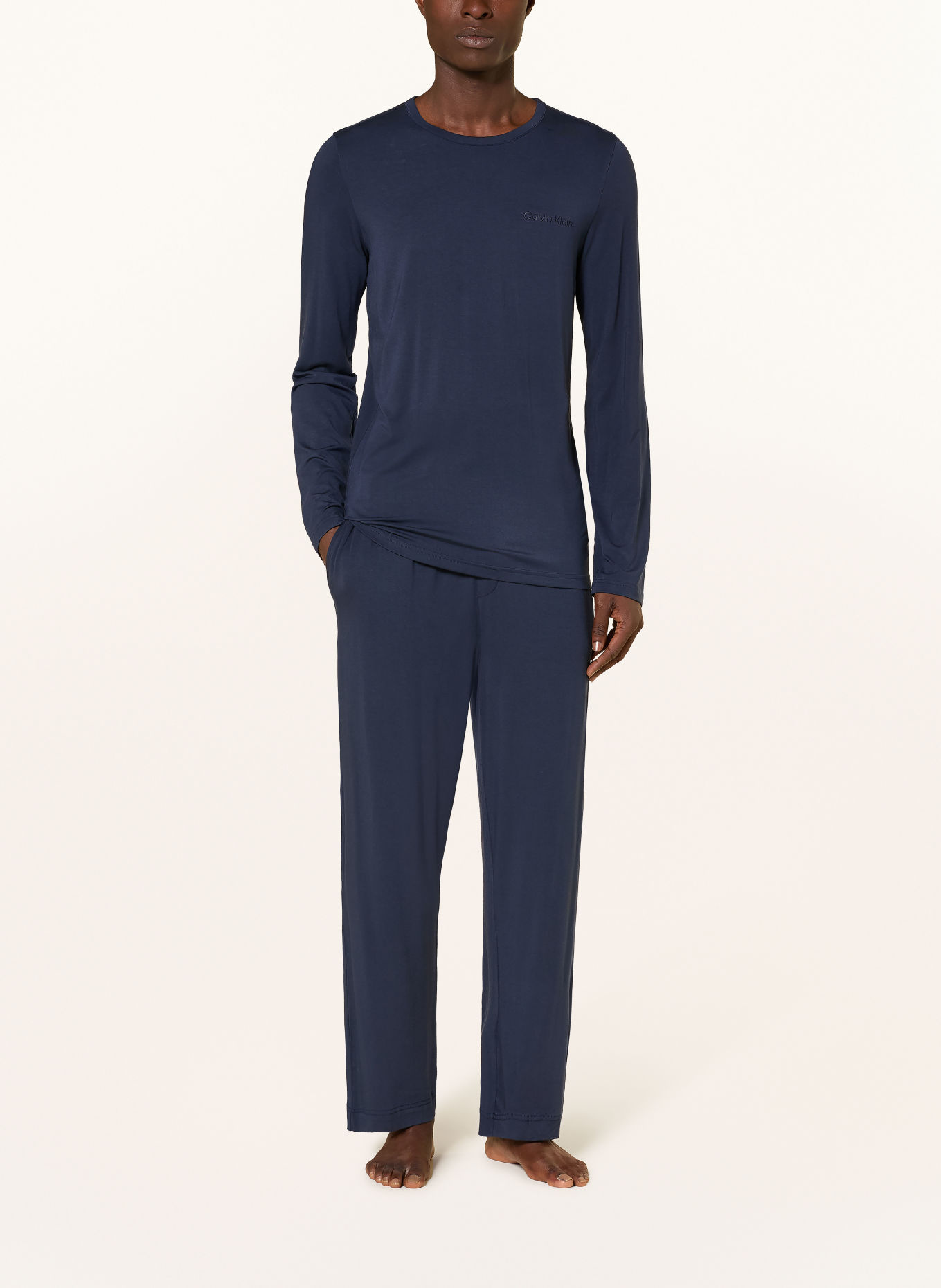 Calvin Klein Pyjama ULTRA SOFT MODAL: DONKERBLAUW