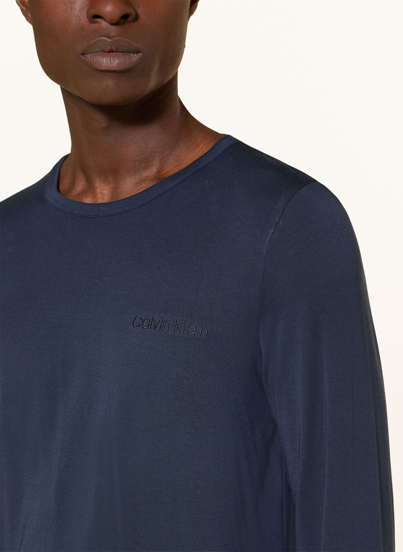 Calvin Klein Pyjama ULTRA SOFT MODAL: DONKERBLAUW