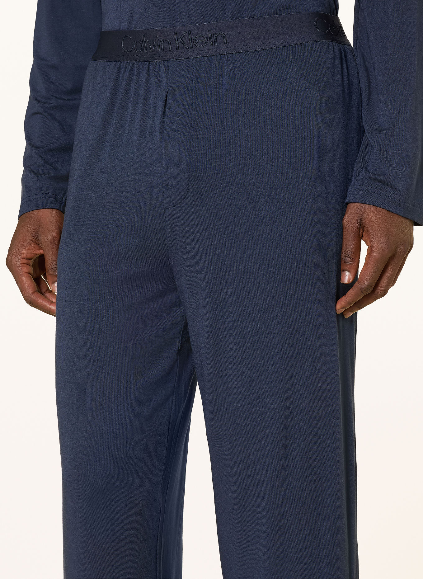 Calvin Klein Pyjama ULTRA SOFT MODAL: DONKERBLAUW