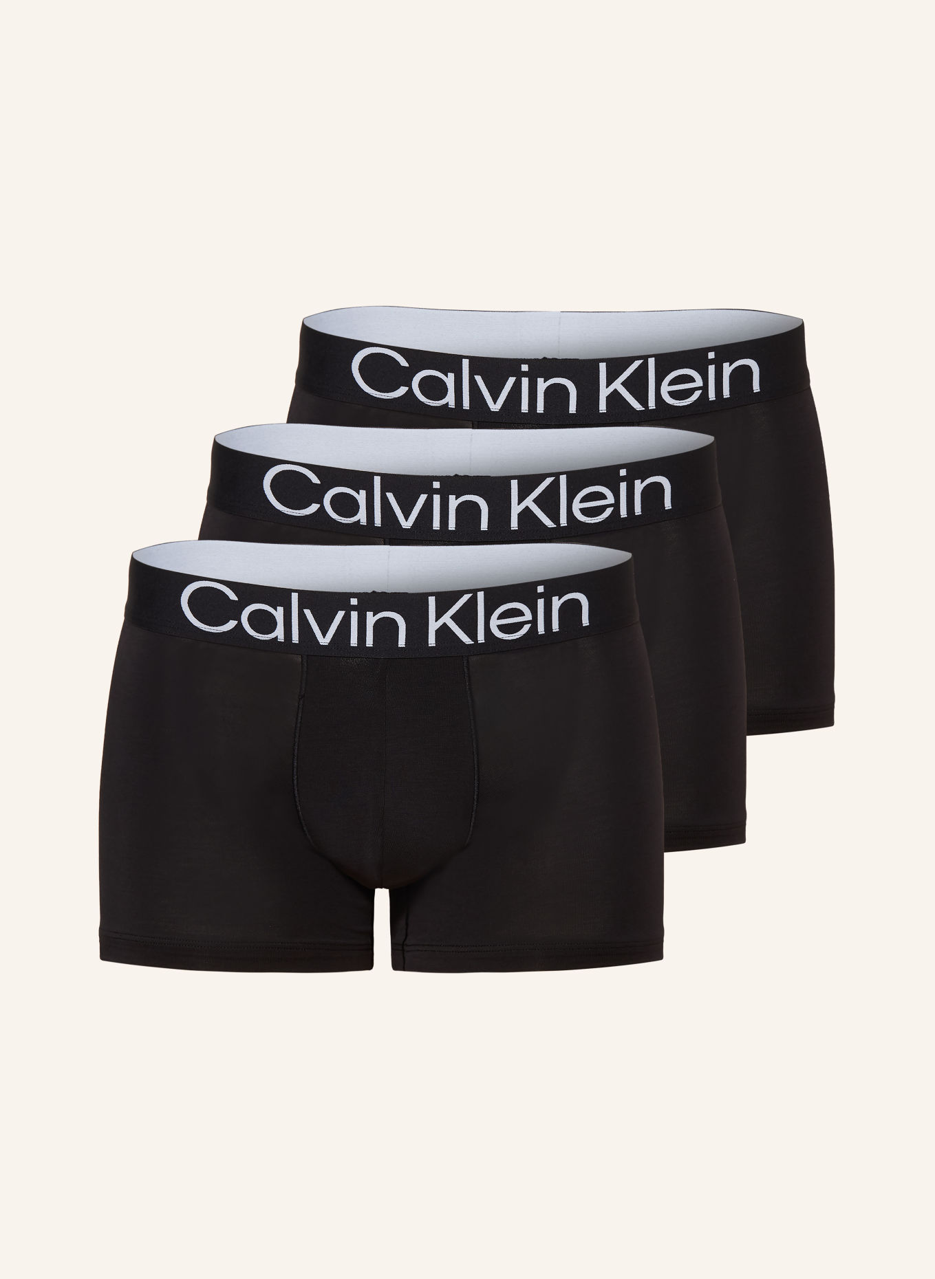 Calvin Klein Balení 3 ks boxerek ULTRA SOFT LYOCELL: ČERNÁ