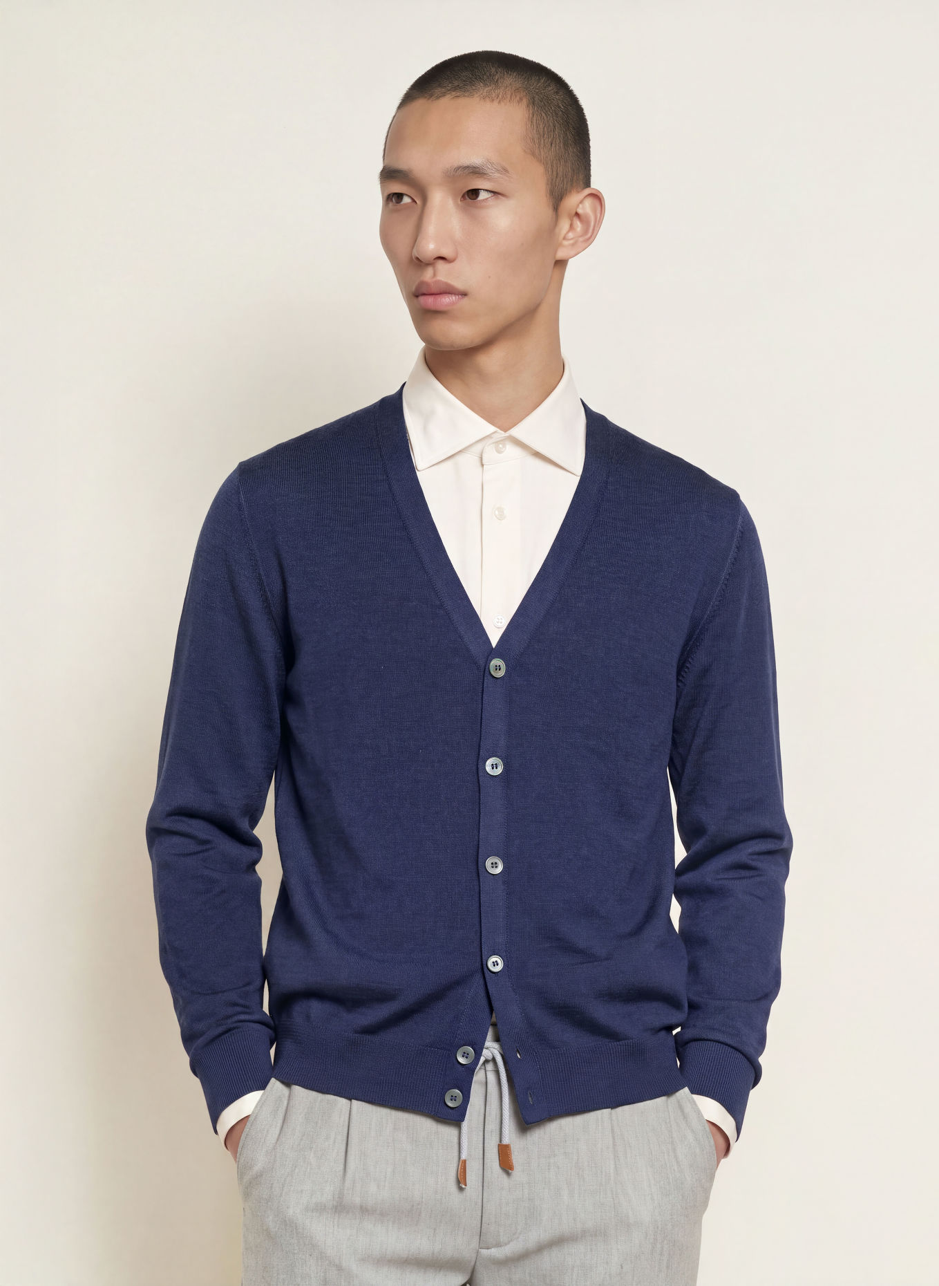 GRAN SASSO Strickjacke: DUNKELBLAU
