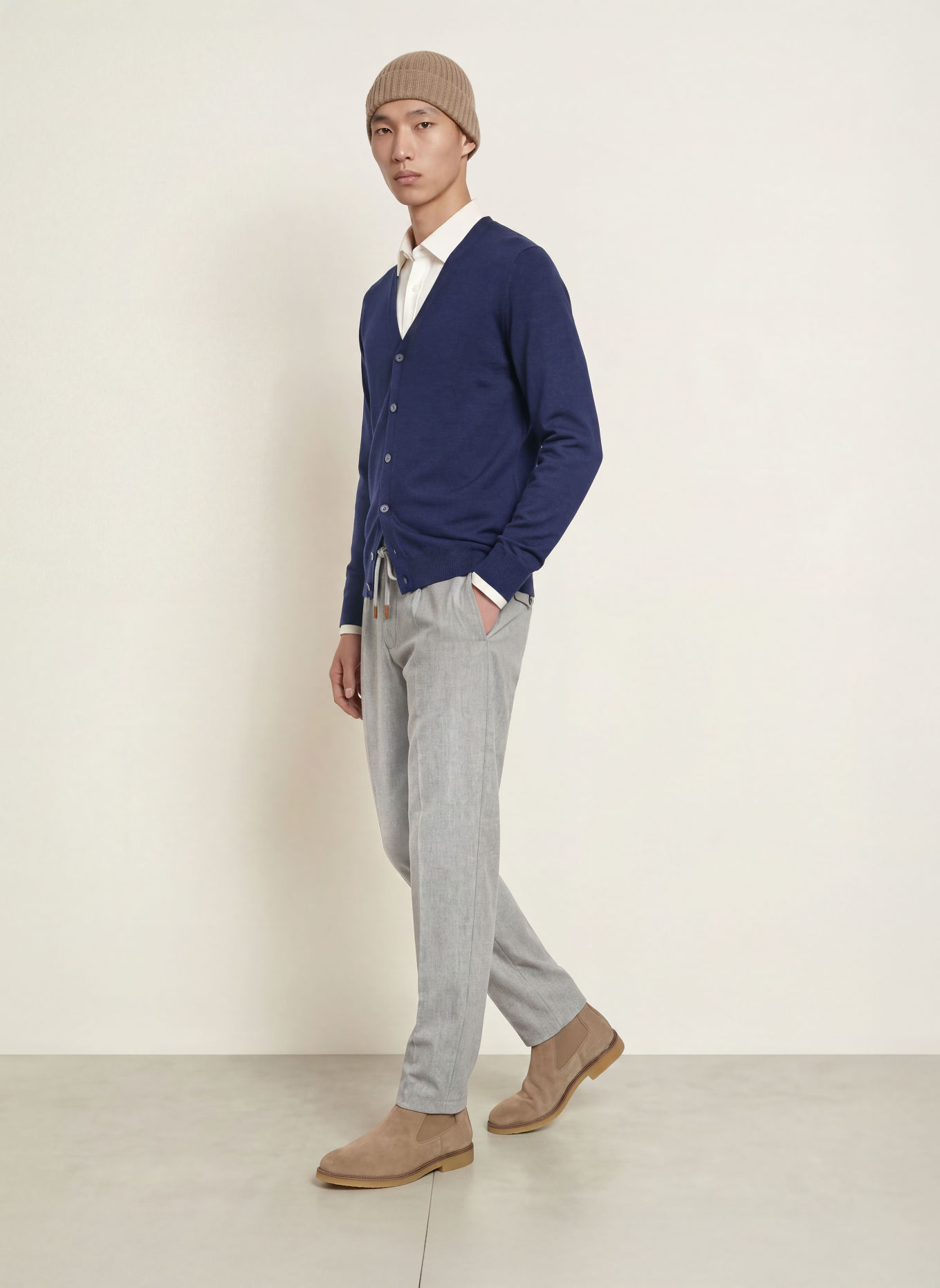GRAN SASSO Strickjacke: DUNKELBLAU