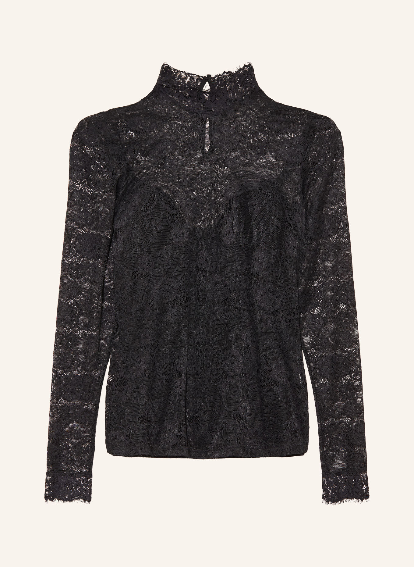 RIANI Longsleeve aus Spitze: SCHWARZ