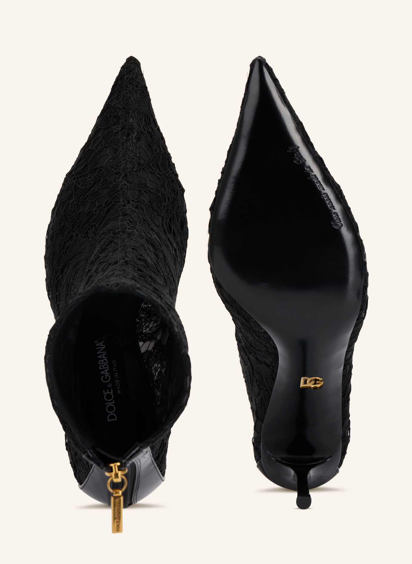 DOLCE & GABBANA Botki: CZARNY