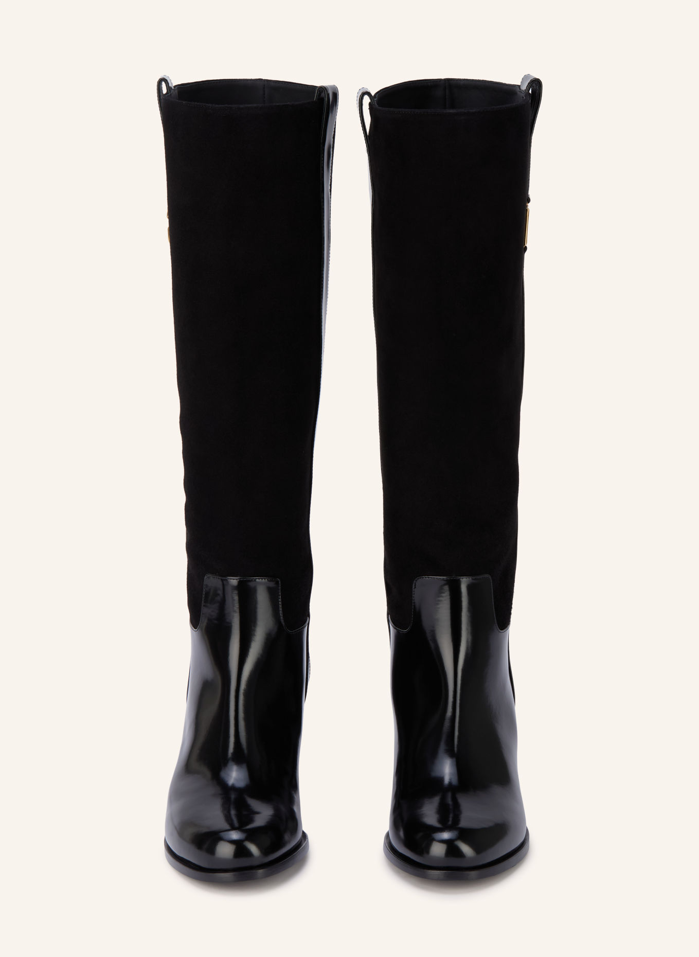 DOLCE & GABBANA Stiefel: SCHWARZ / GOLD