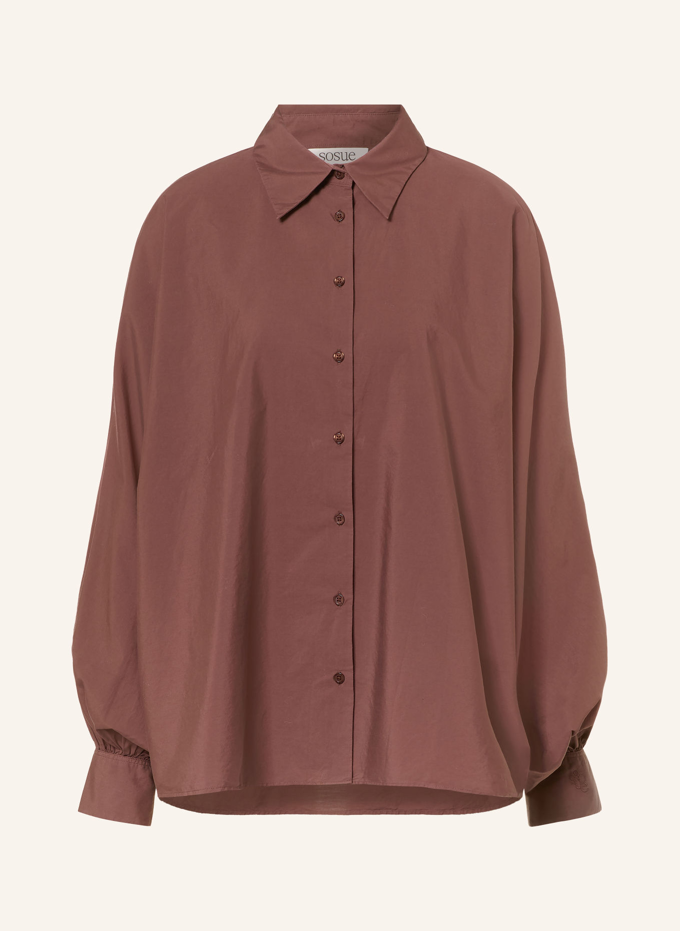 SoSUE Overhemdblouse ANTONIA: MARRON FONCÉ