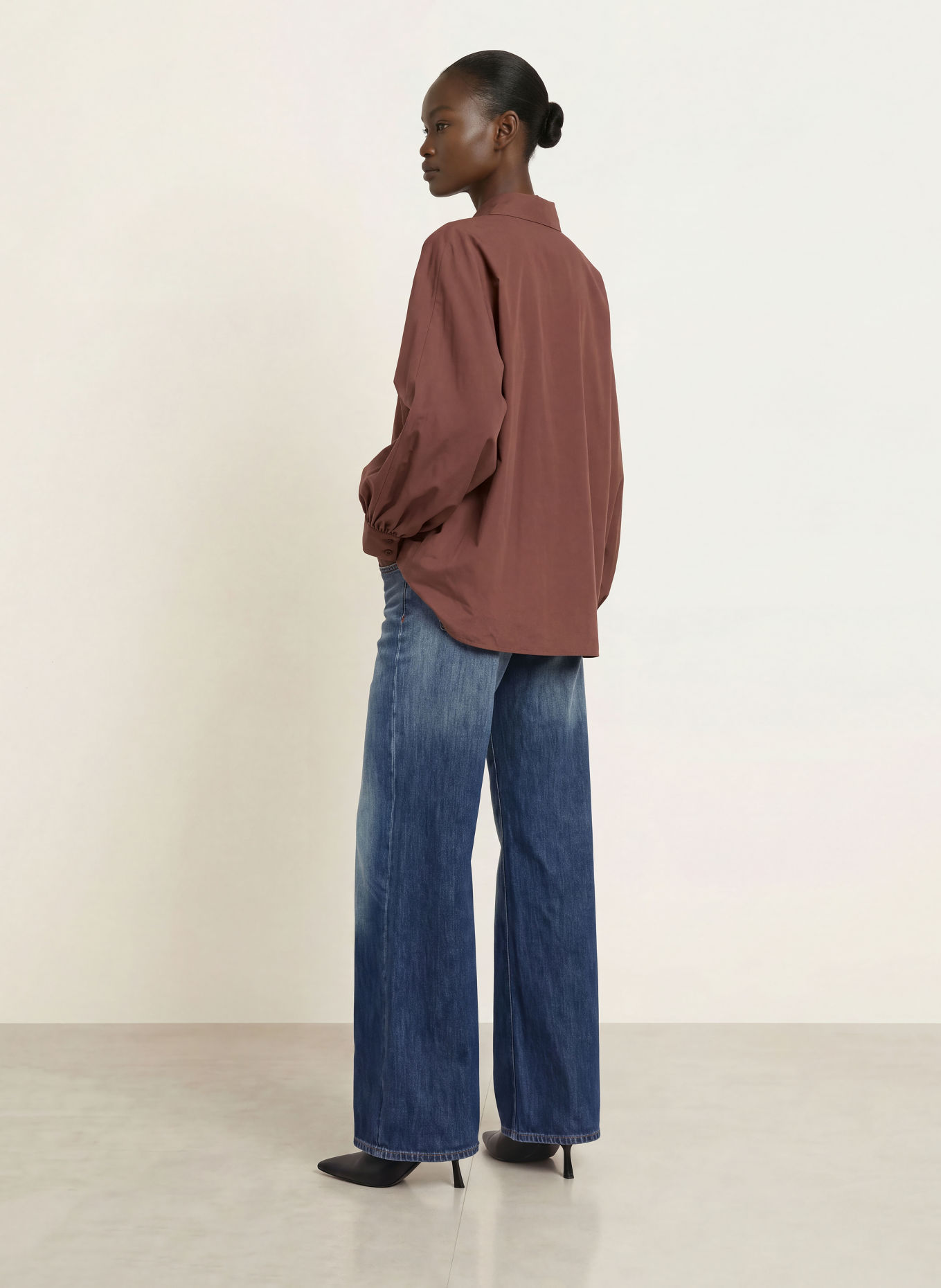 SoSUE Overhemdblouse ANTONIA: MARRON FONCÉ