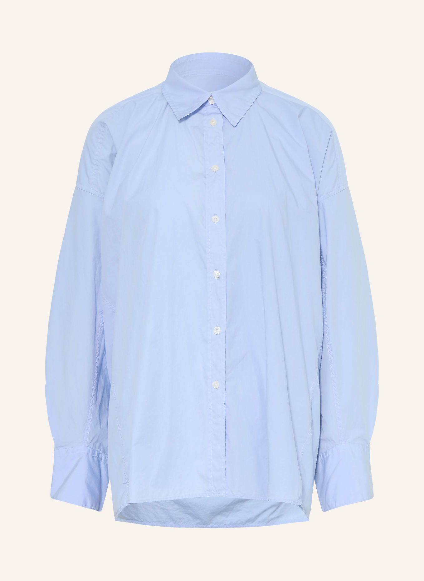 SoSUE Oversized skjortebluse HANNAH: LYSEBLÅ