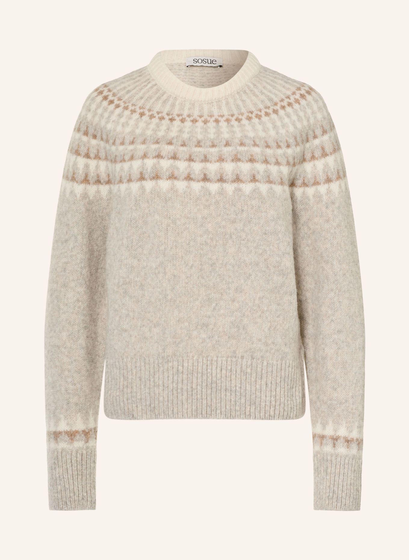 SoSUE Pull: GRIS CLAIR / BEIGE / ÉCRU