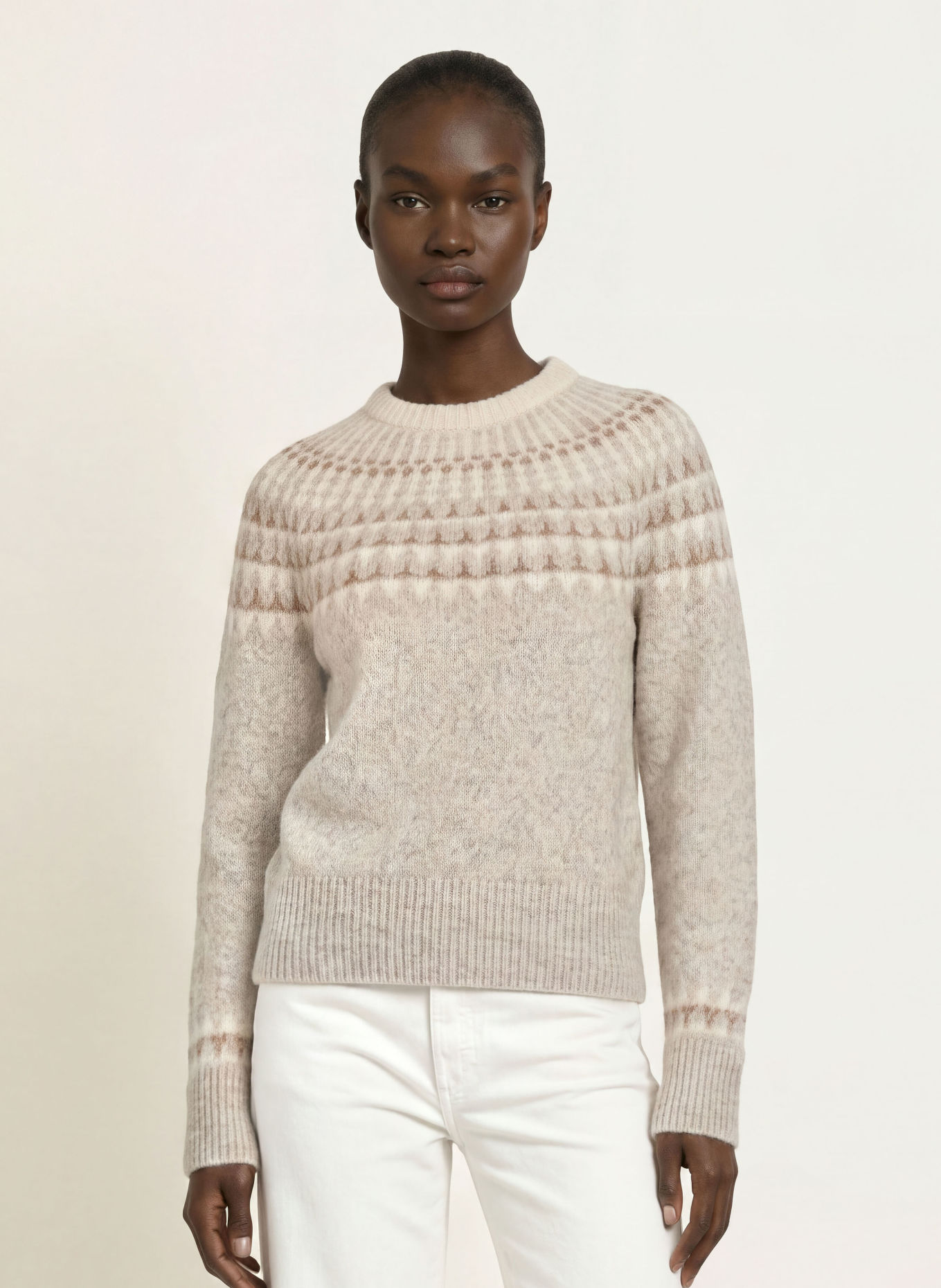 SoSUE Pull: GRIS CLAIR / BEIGE / ÉCRU