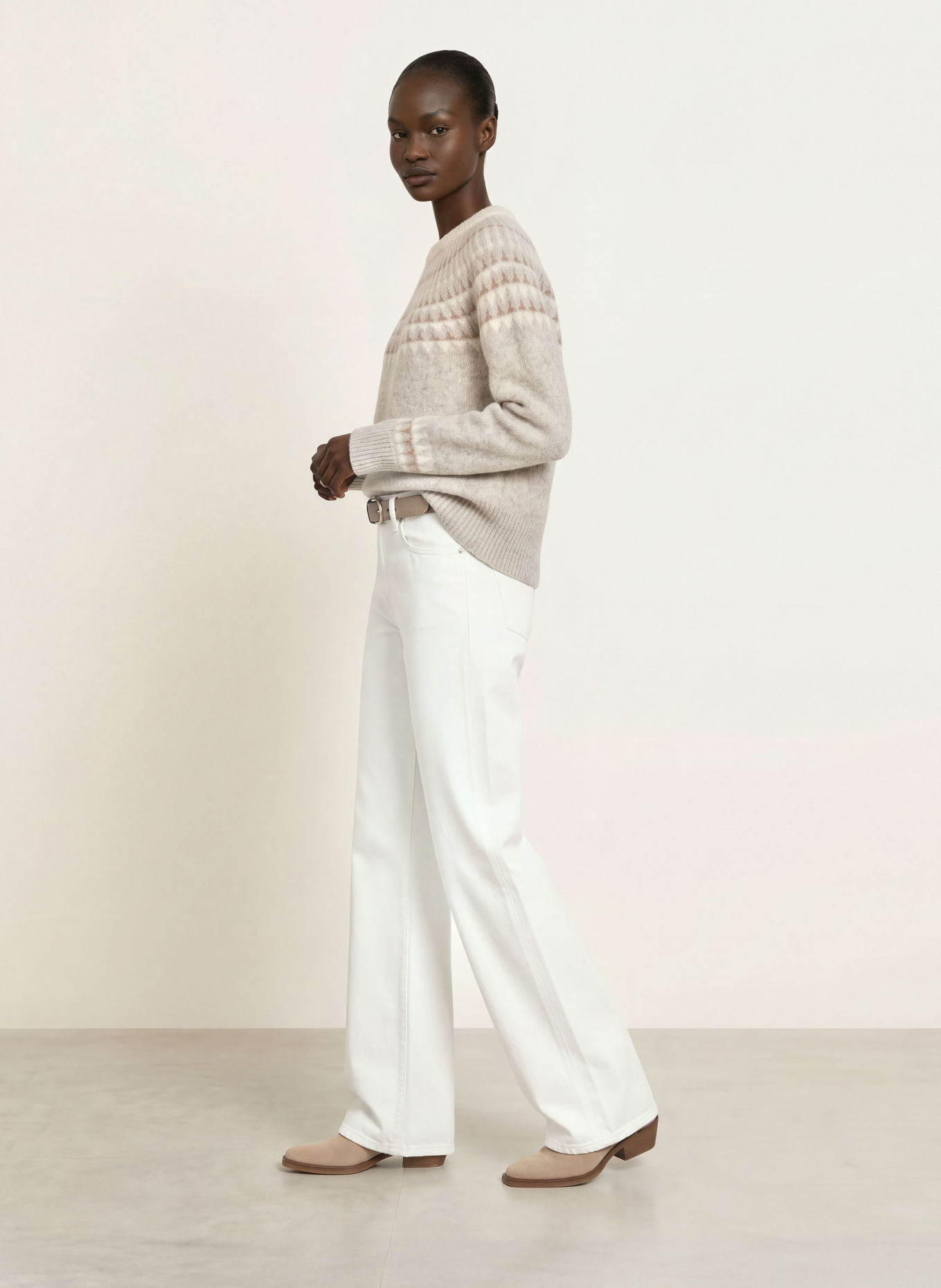 SoSUE Pull: GRIS CLAIR / BEIGE / ÉCRU