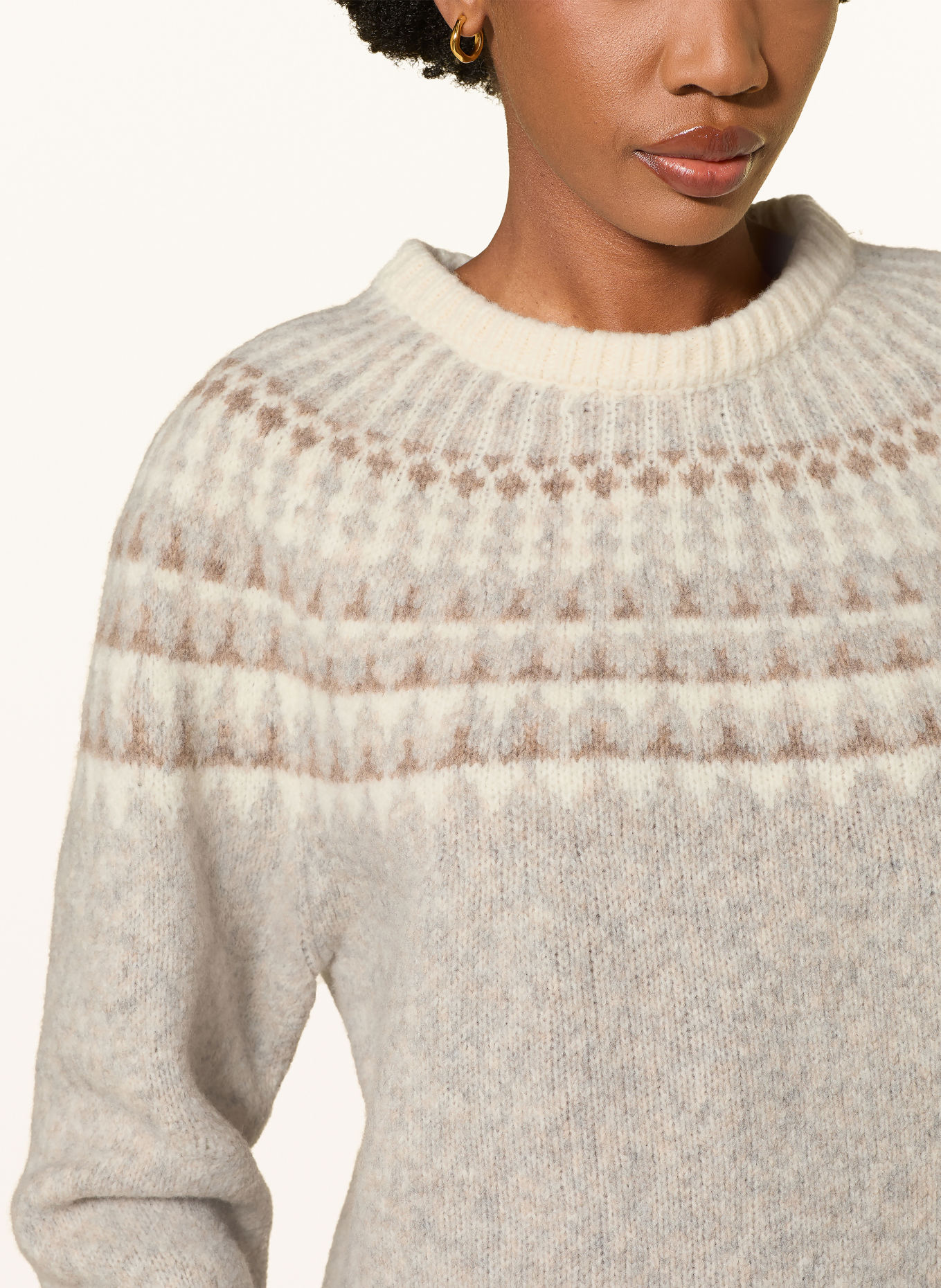 SoSUE Pull: GRIS CLAIR / BEIGE / ÉCRU