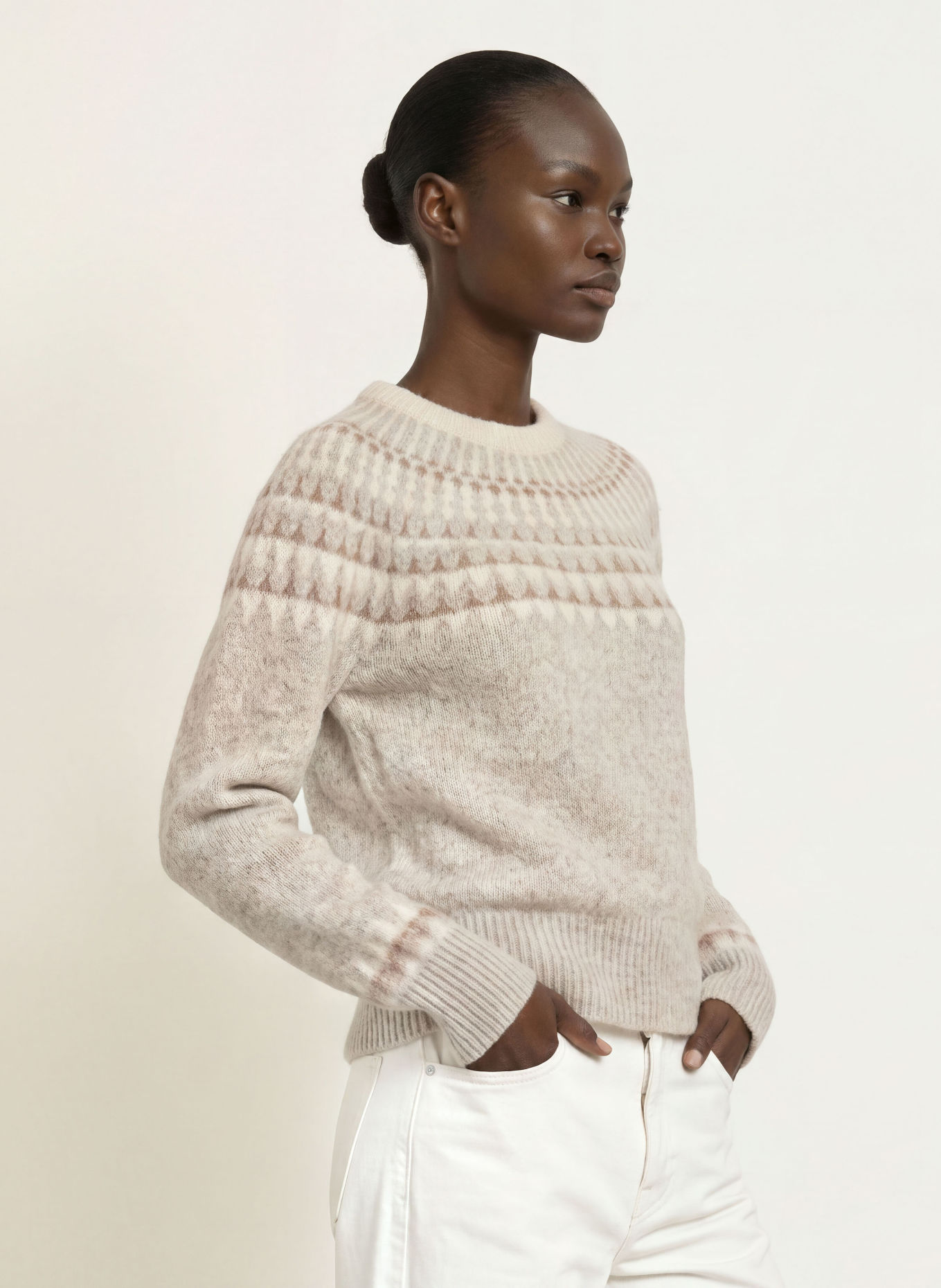 SoSUE Pull: GRIS CLAIR / BEIGE / ÉCRU